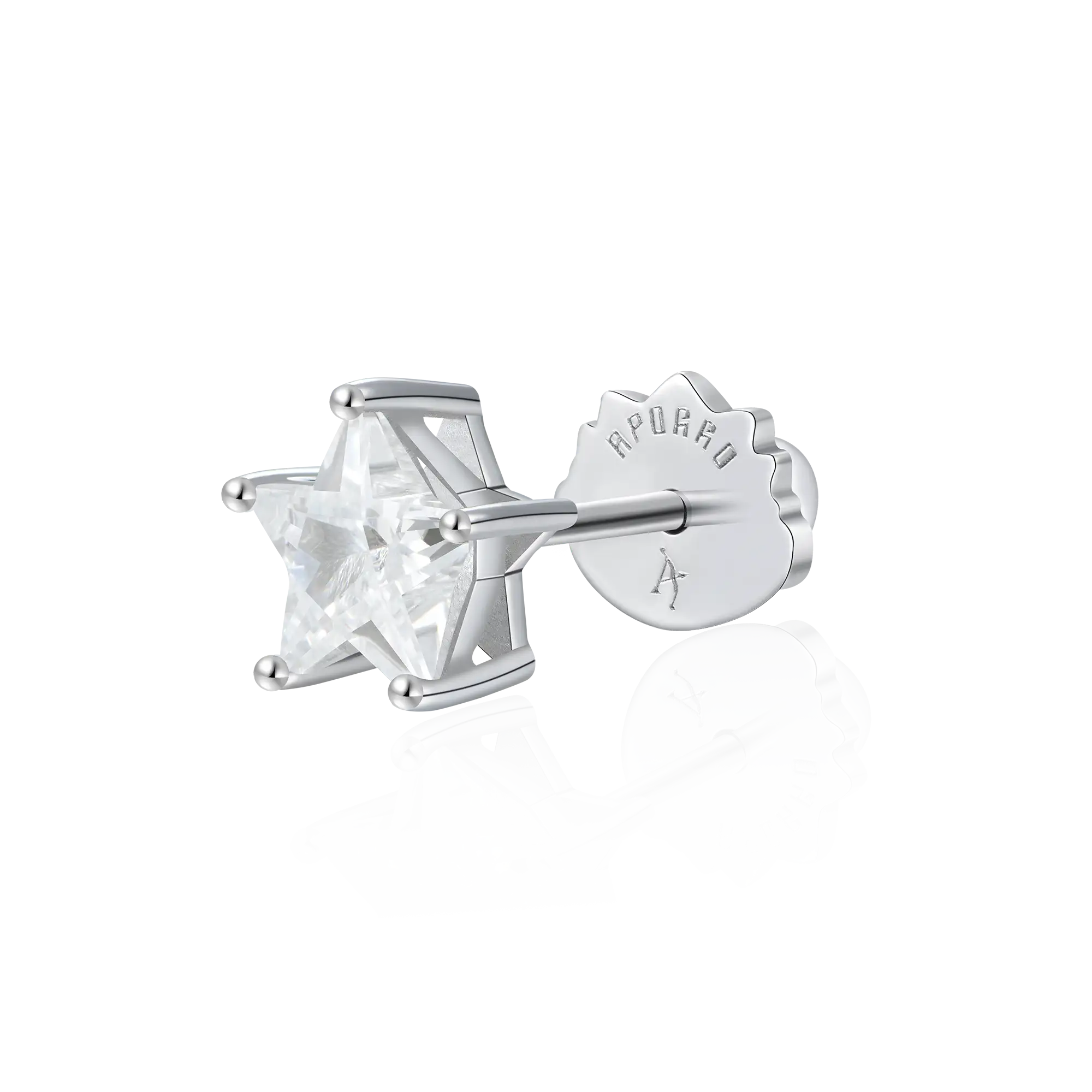 Moissanite S925 Pentagram Stud Earrings - Image 7