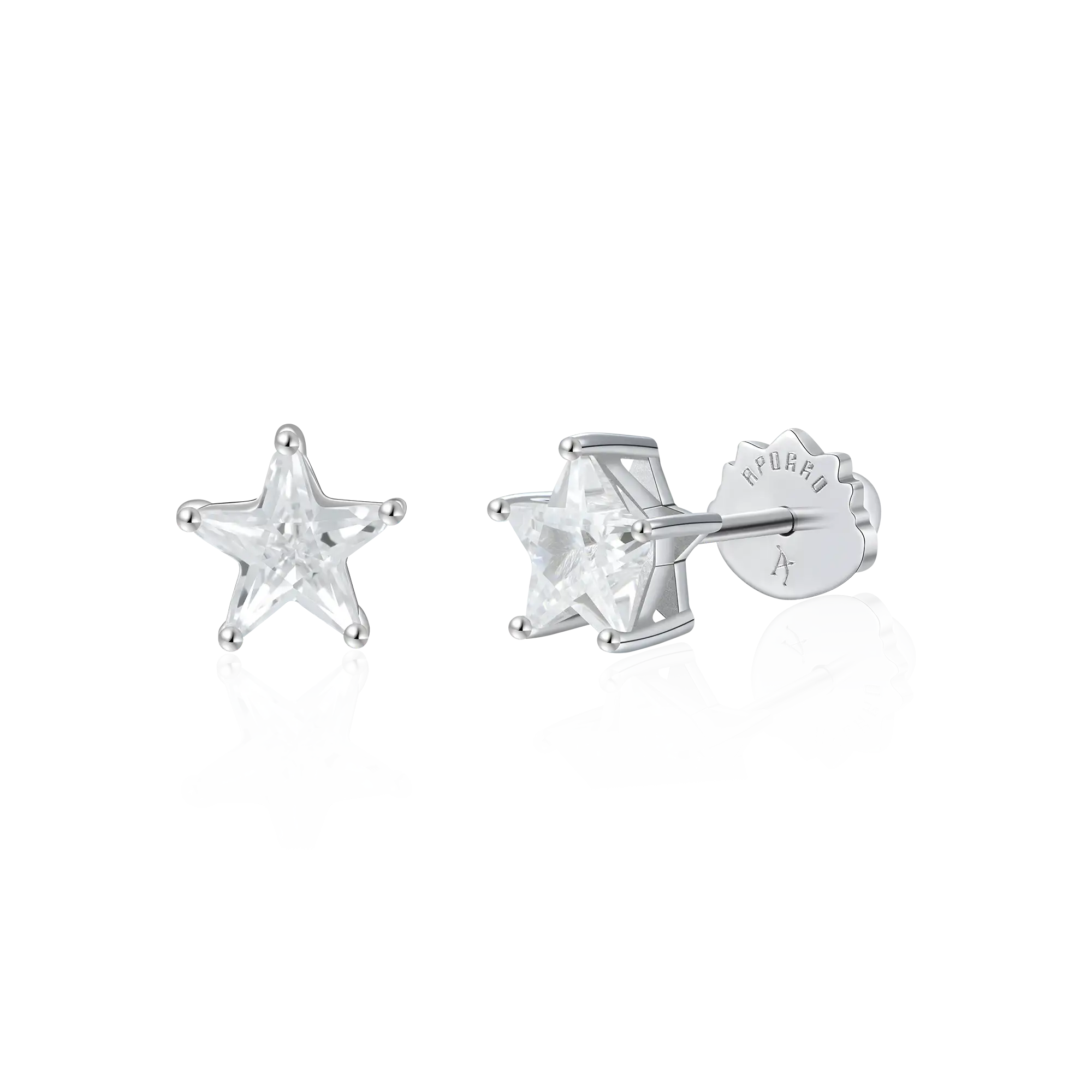 Moissanite S925 Pentagram Stud Earrings - Image 9