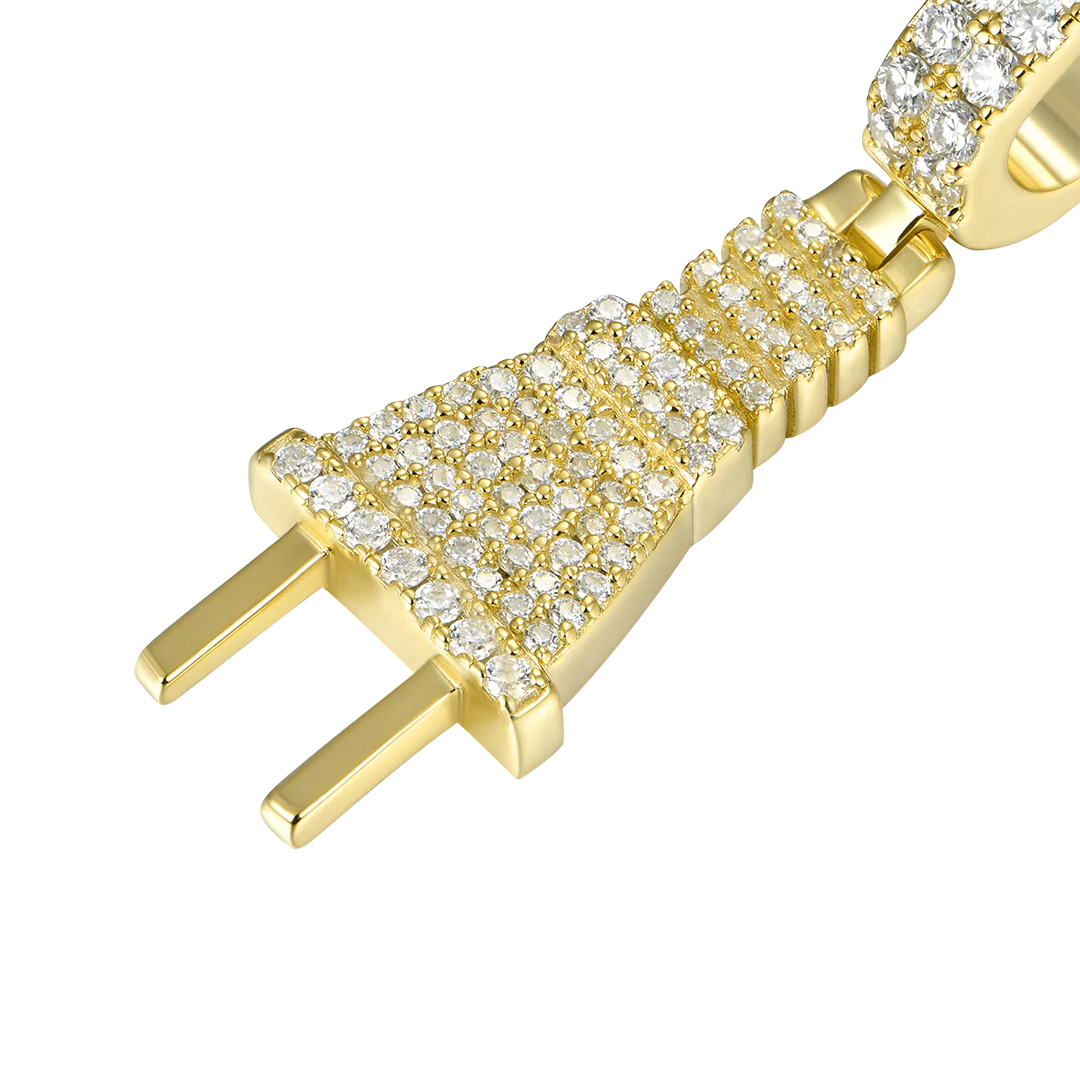 Moissanite Plug Pendant - Image 12