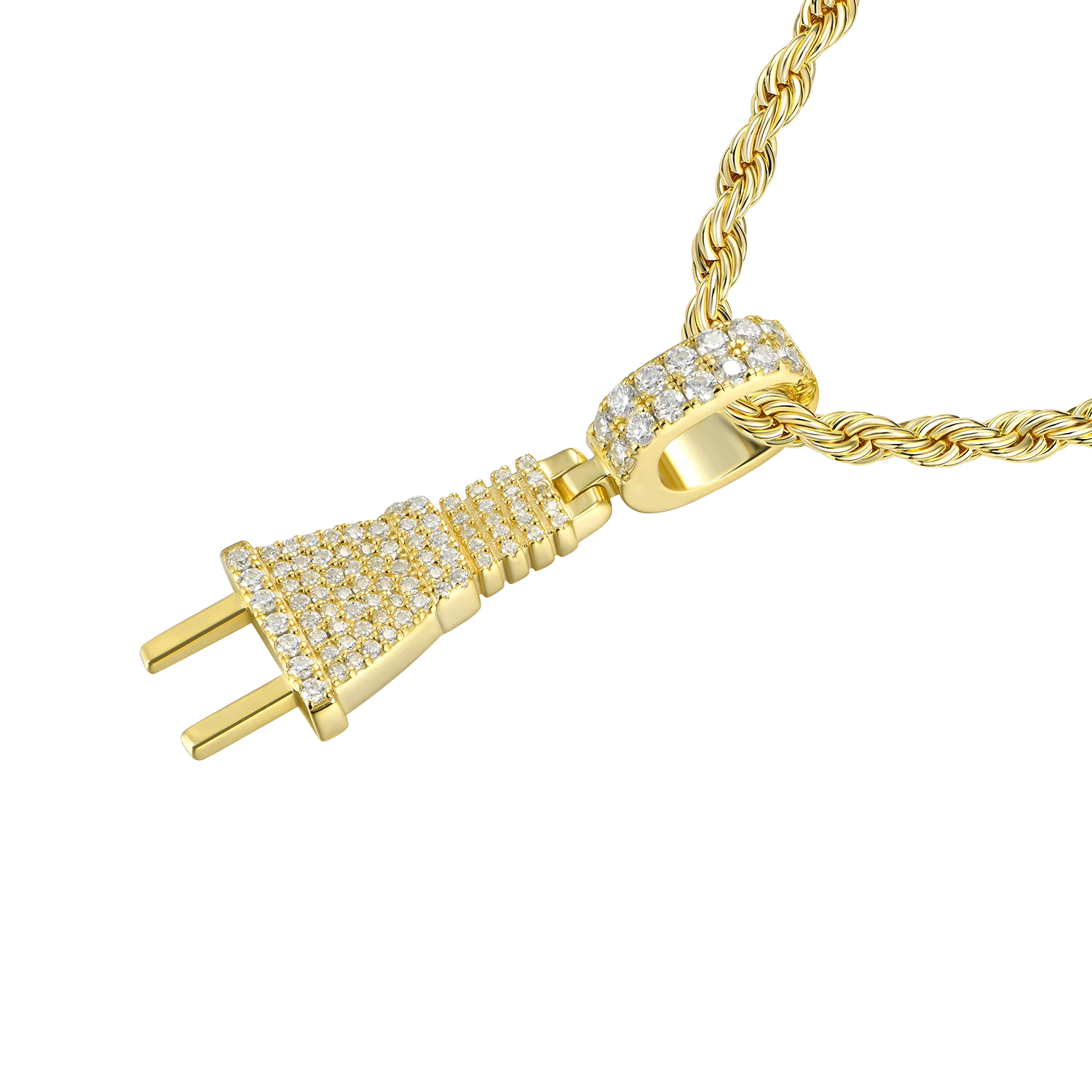 Moissanite Plug Pendant - Image 13