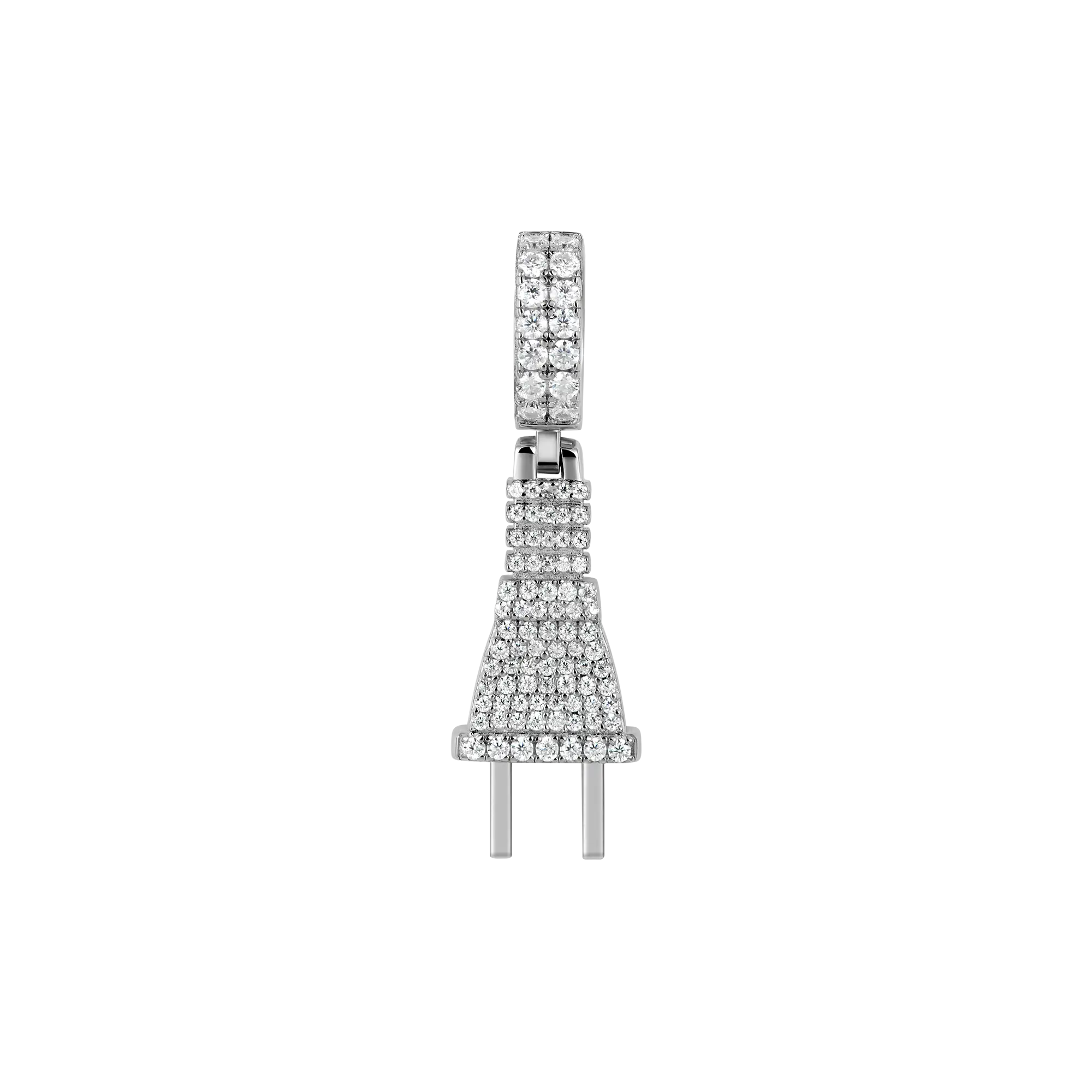 Moissanite Plug Pendant - Image 4
