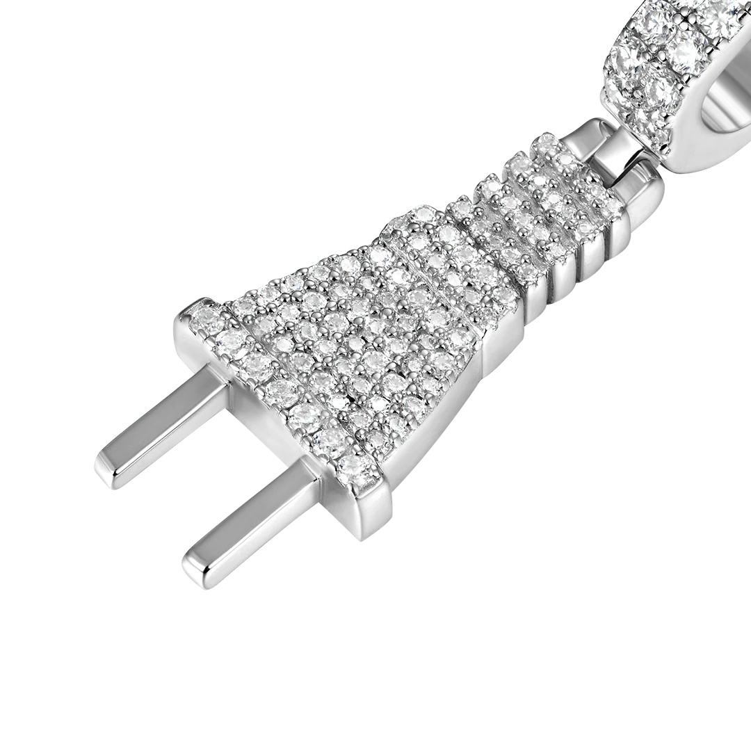 Moissanite Plug Pendant - Image 5