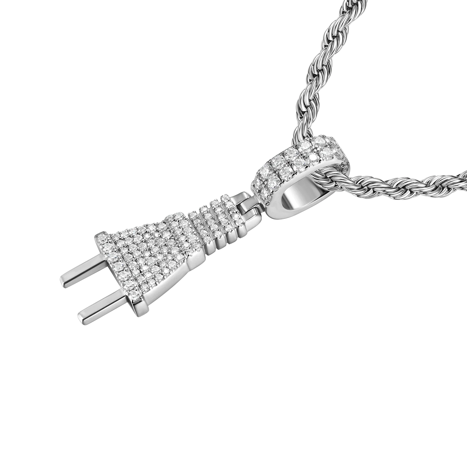 Moissanite Plug Pendant - Image 6