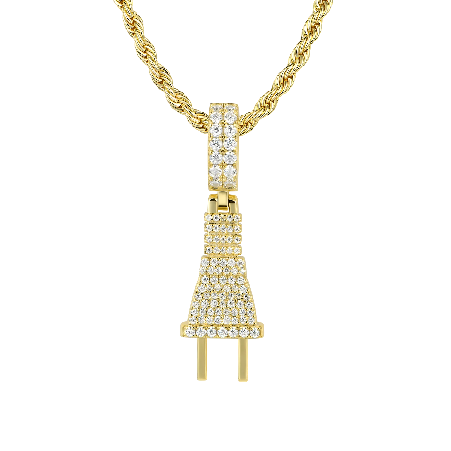 Moissanite Plug Pendant - Image 8