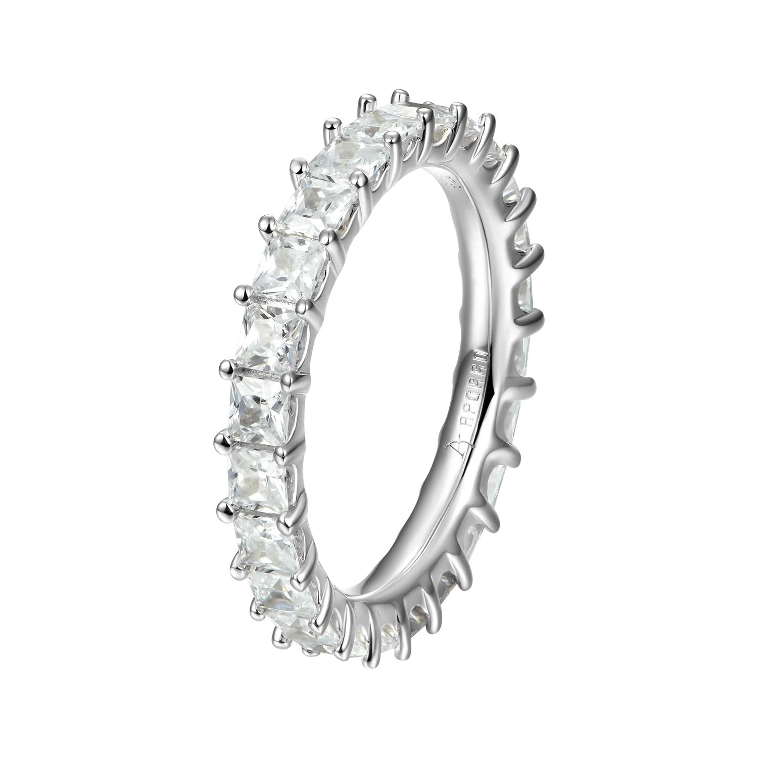 Moissanite Princess Eternity Ring - Image 7