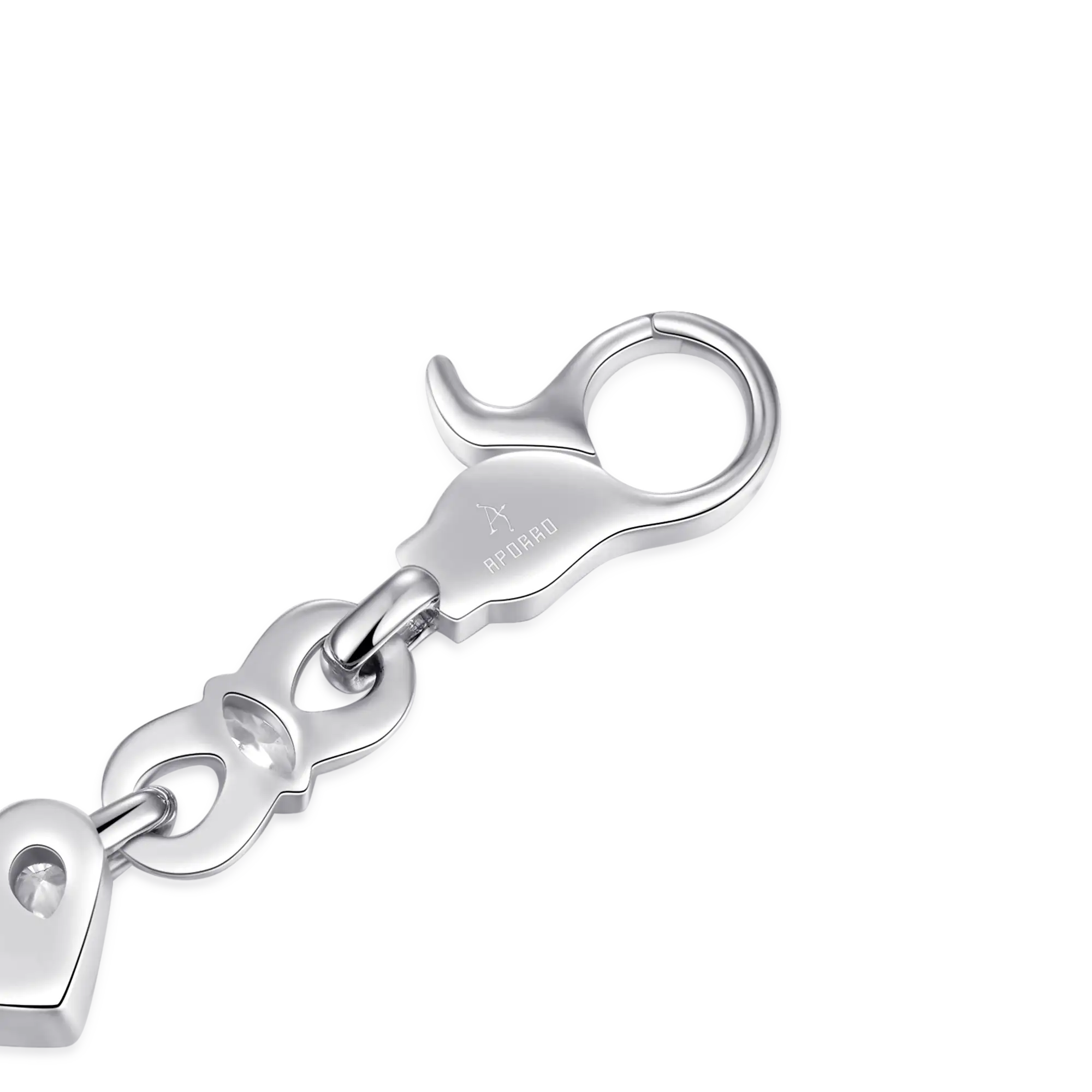 Moissanite Radiant Hearts Entwined Bracelet - 8mm - Image 12