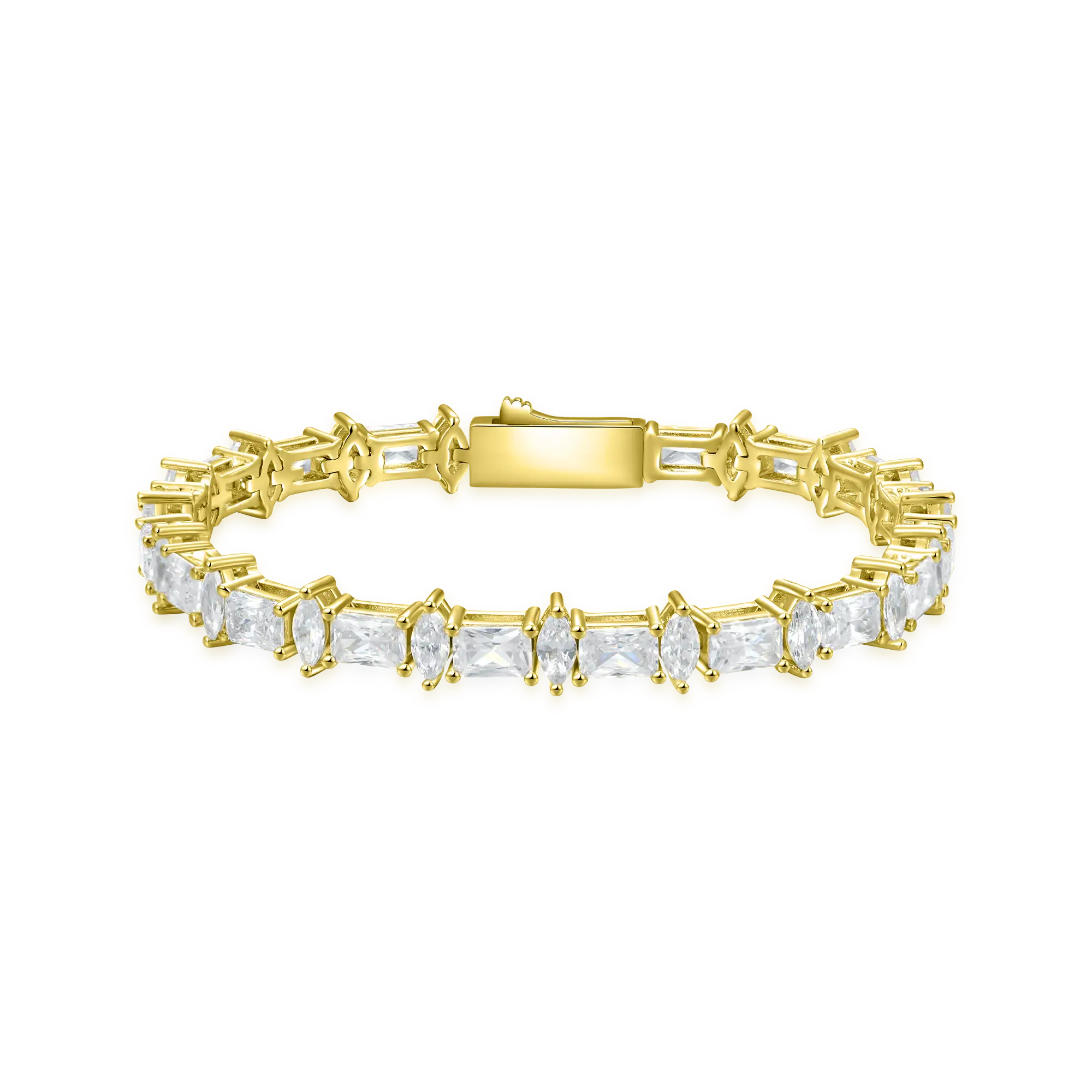 Moissanite Refined Luster Tennis Bracelet - 6mm - Image 7