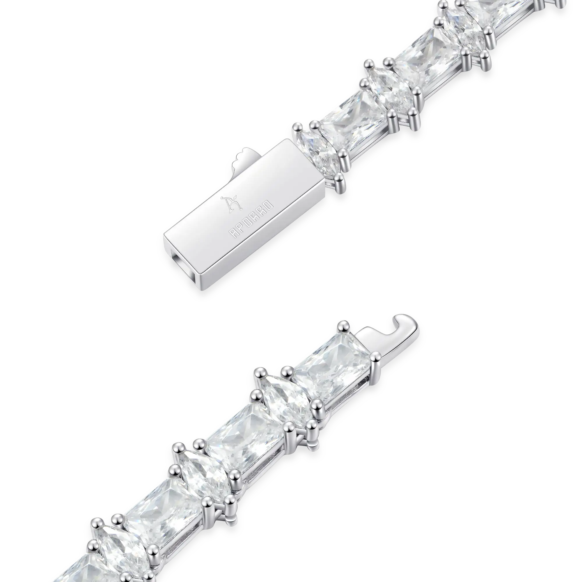 Moissanite Refined Luster Tennis Chain - 6mm - Image 5