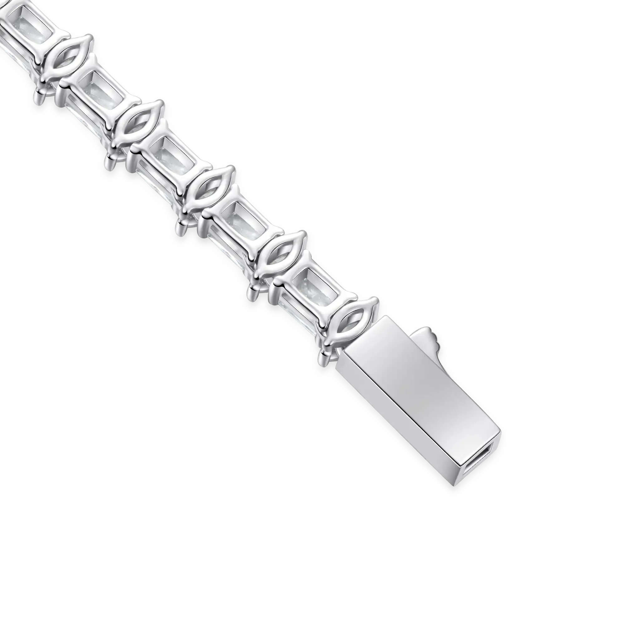 Moissanite Refined Luster Tennis Chain - 6mm - Image 6