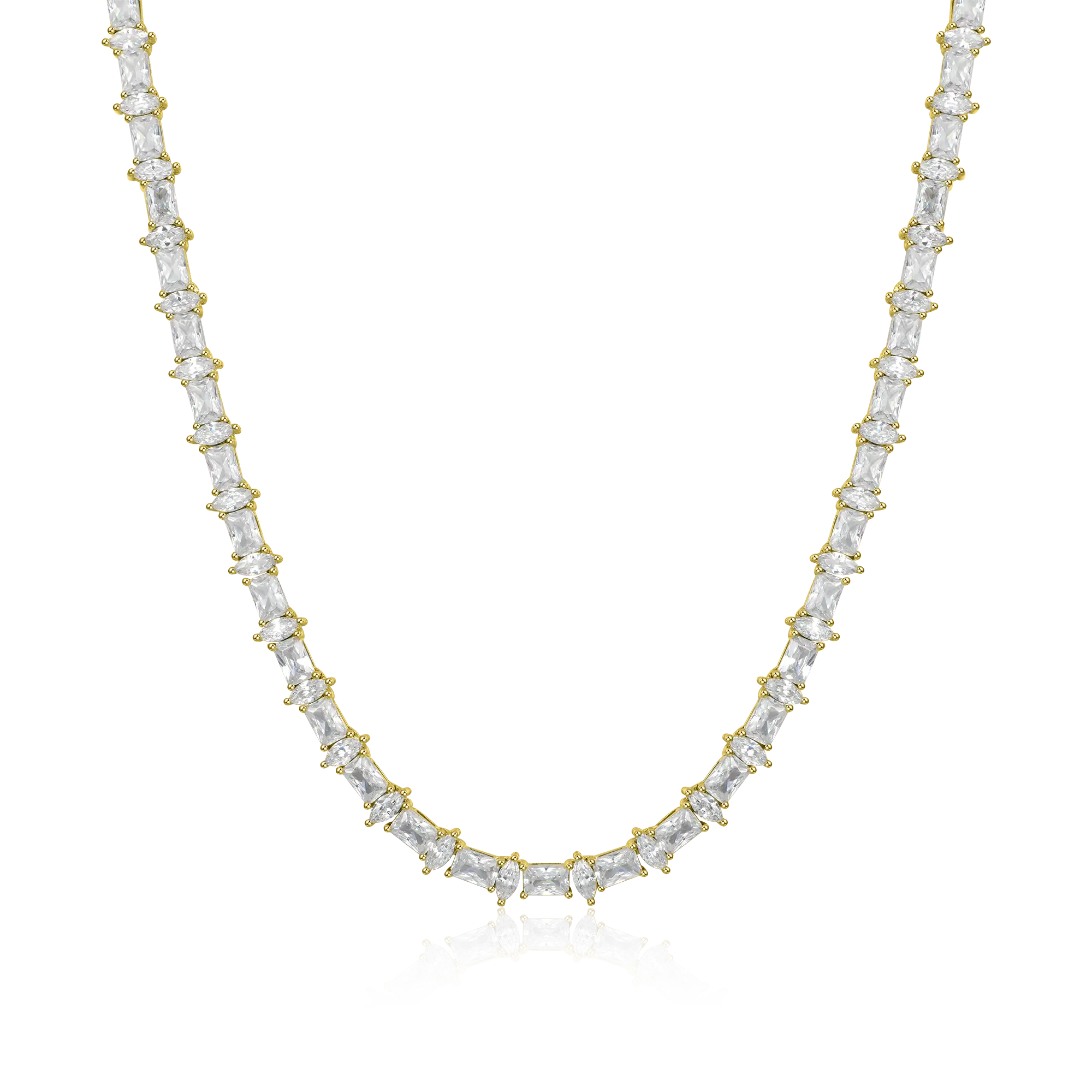 Moissanite Refined Luster Tennis Chain - 6mm - Image 7