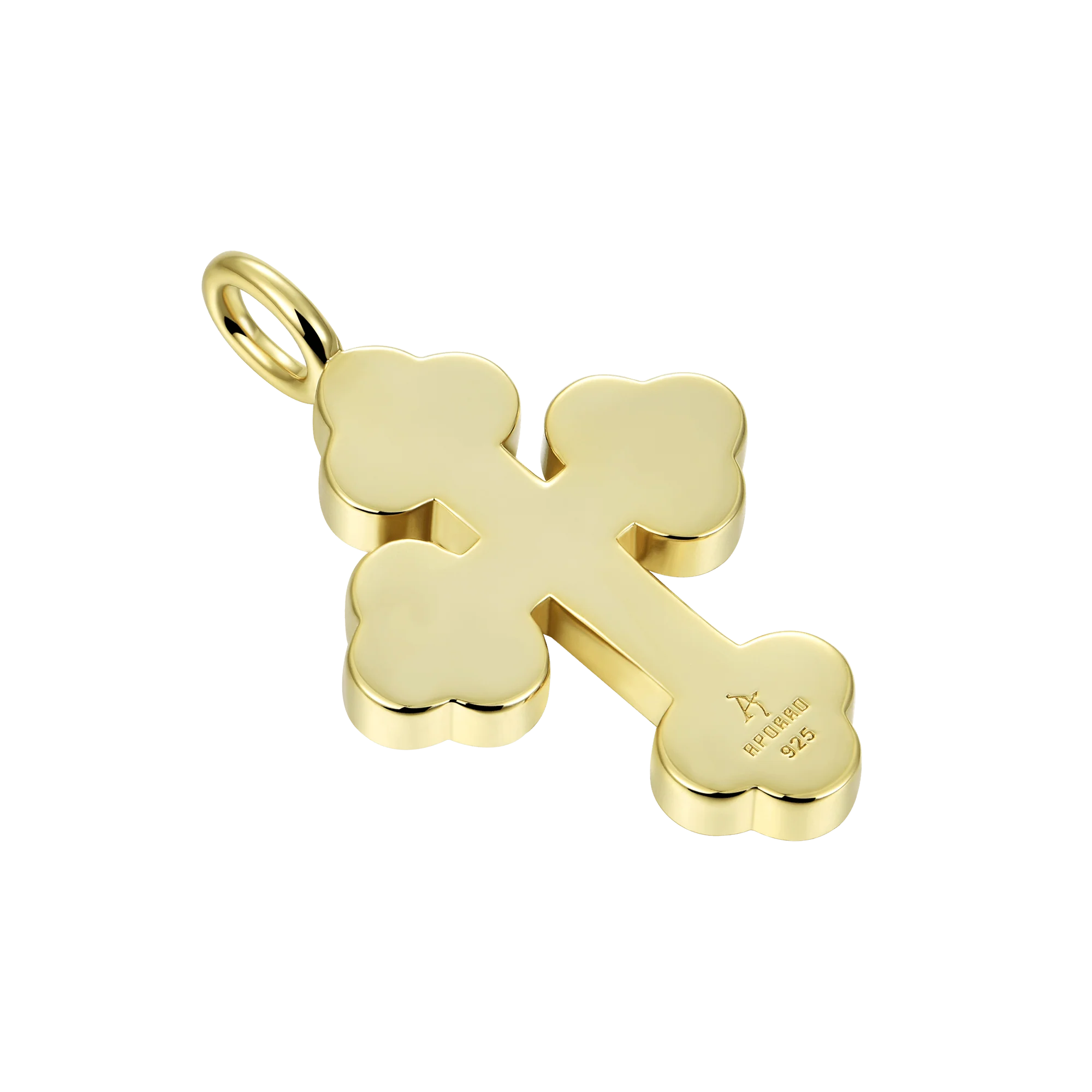Moissanite Round Cut Bottoni Cross Pendant - Image 11