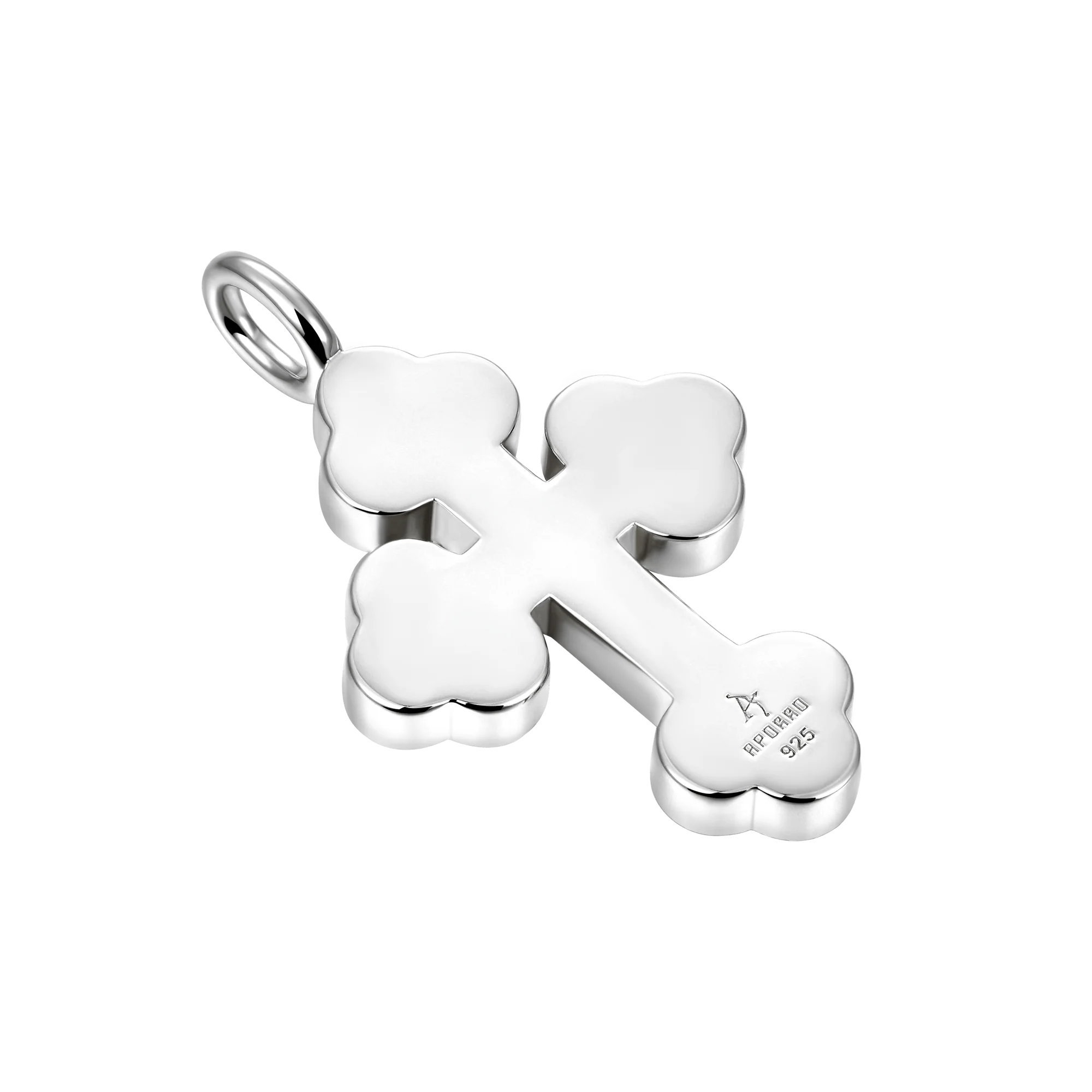 Moissanite Round Cut Bottoni Cross Pendant - Image 6