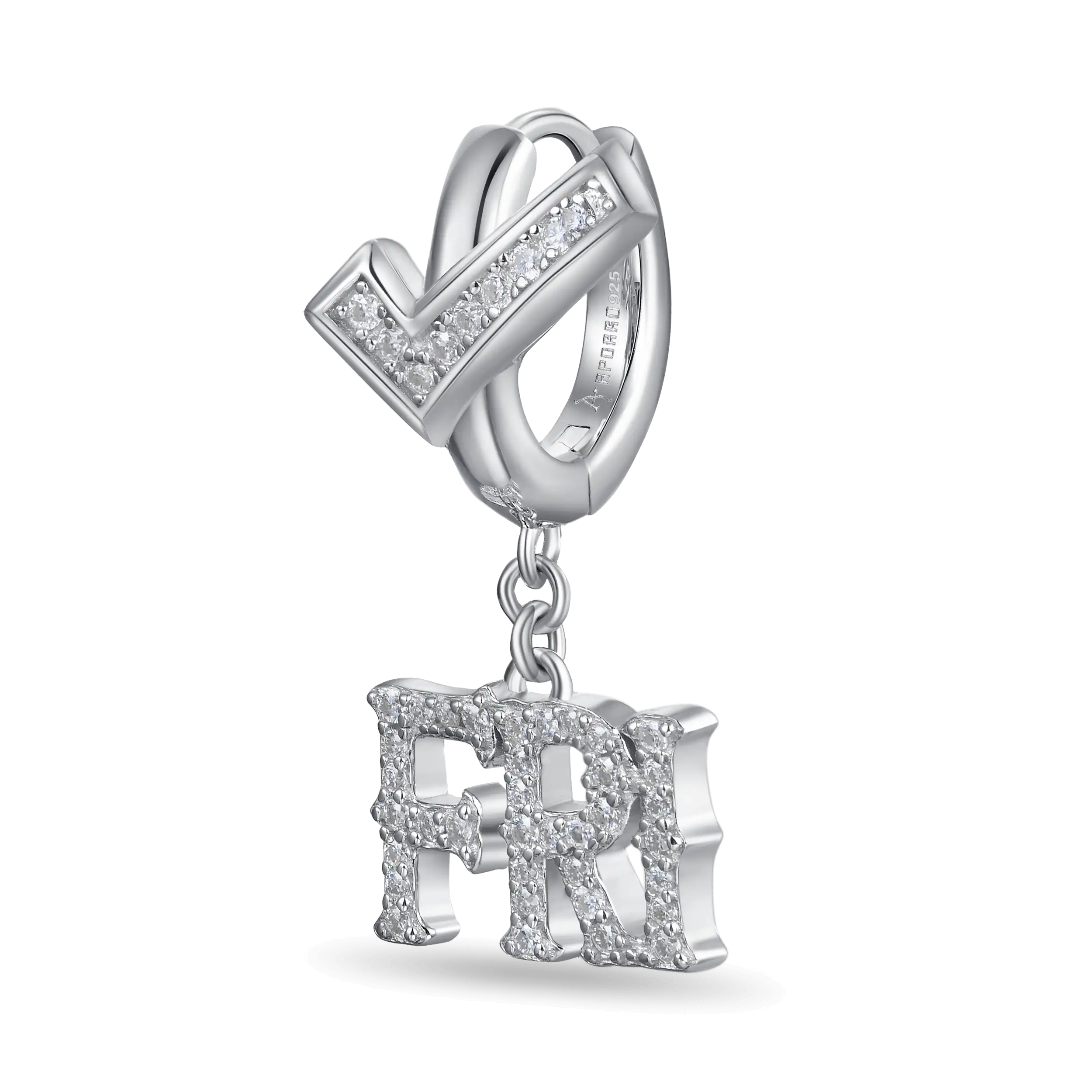 Moissanite S925 MON/FRI Dangly Earring - Image 6