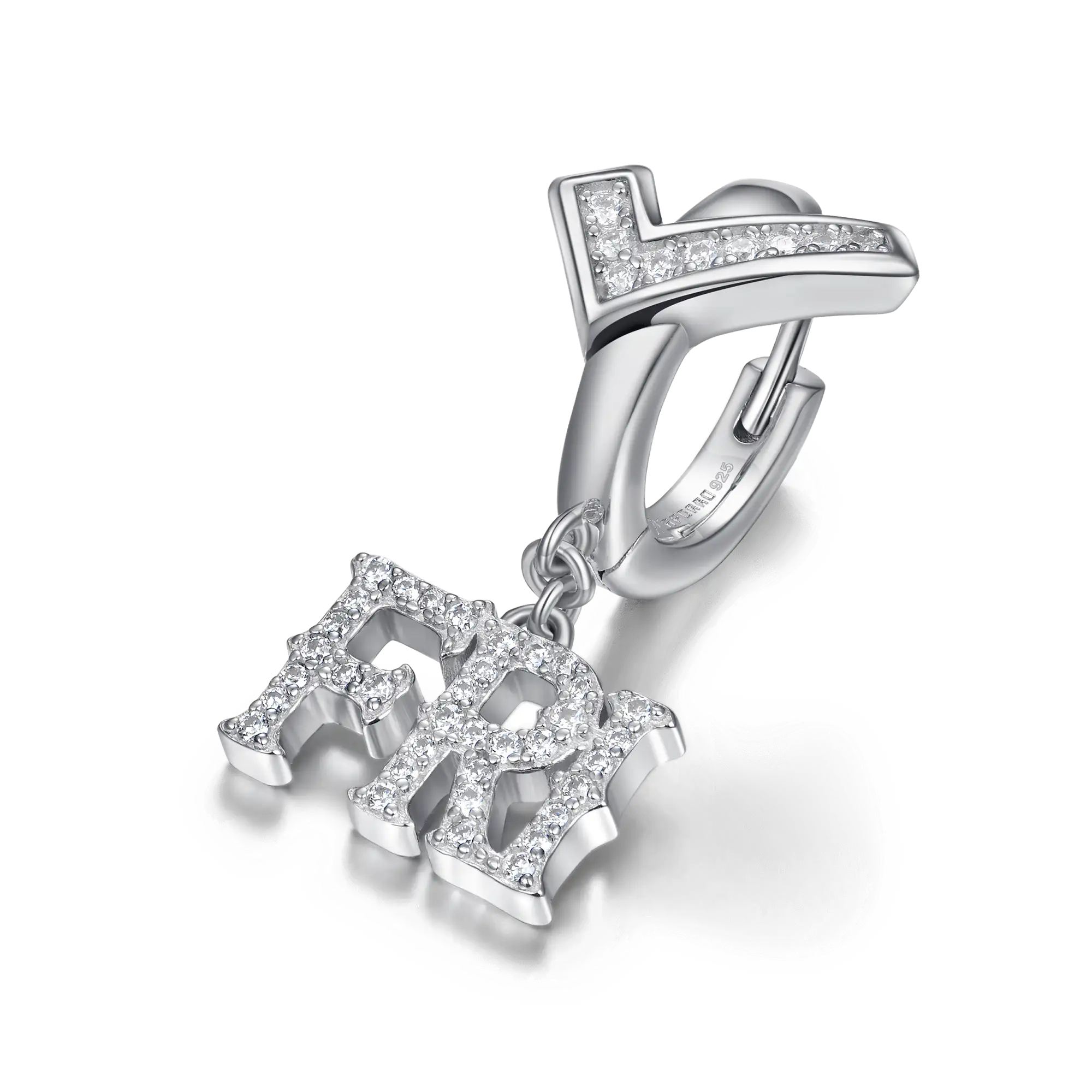 Moissanite S925 MON/FRI Dangly Earring - Image 7