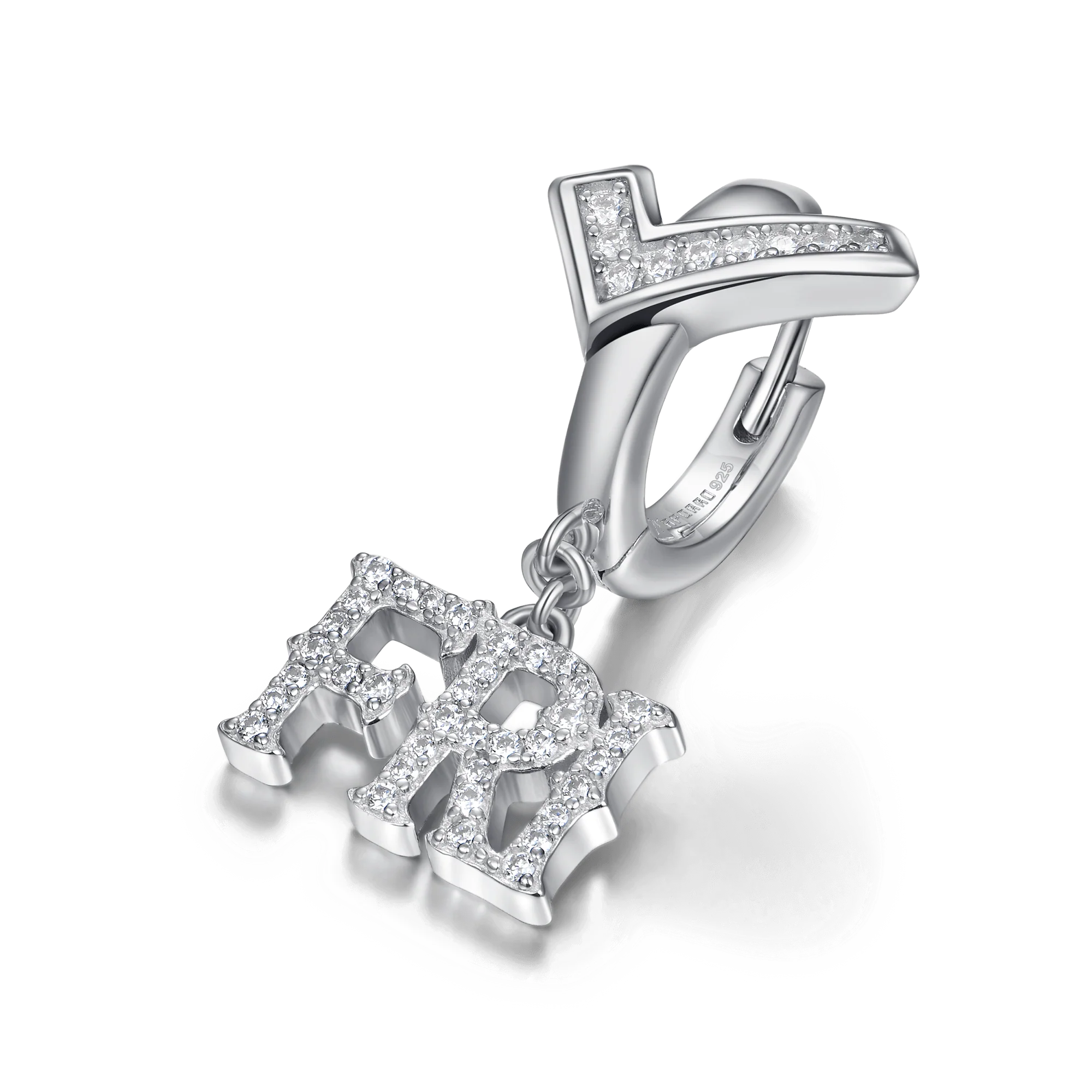 Moissanite MON/FRI Dangly Earring - Image 11