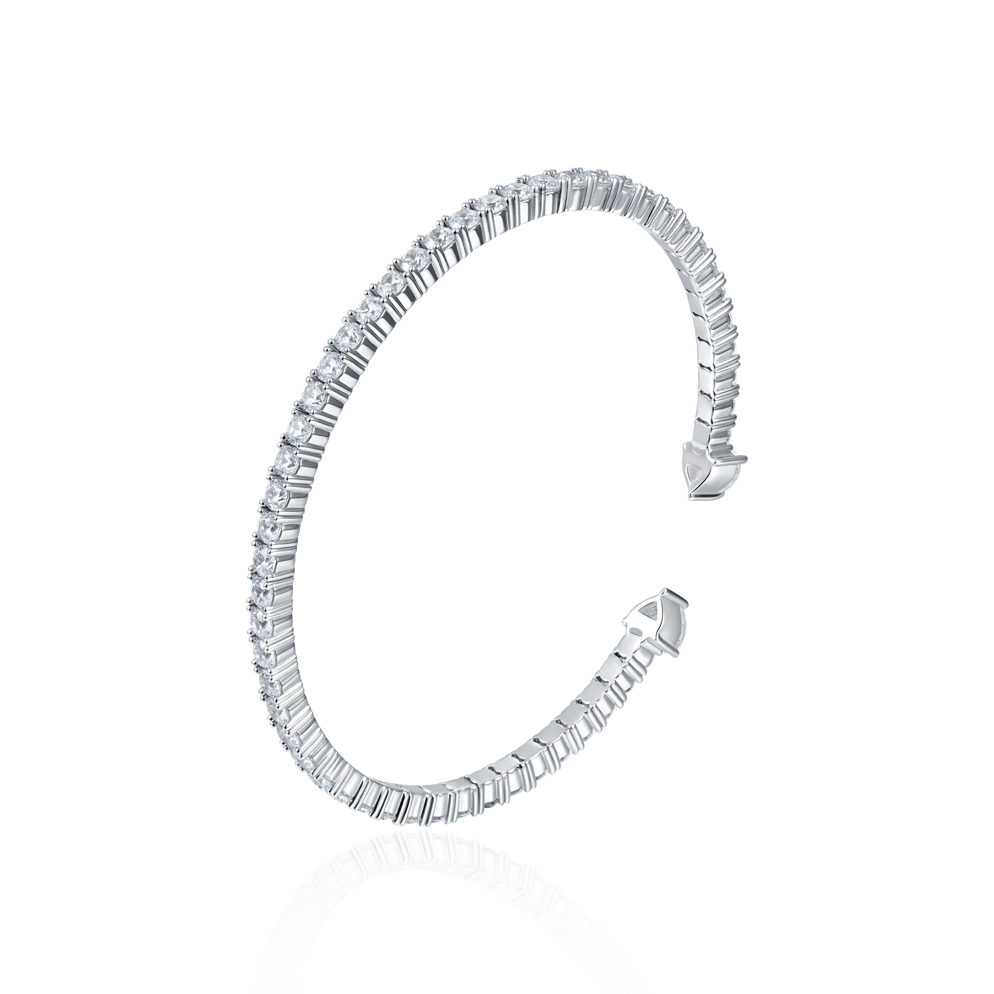 Multiple Spring Tennis Bangle Bracelet - Image 12