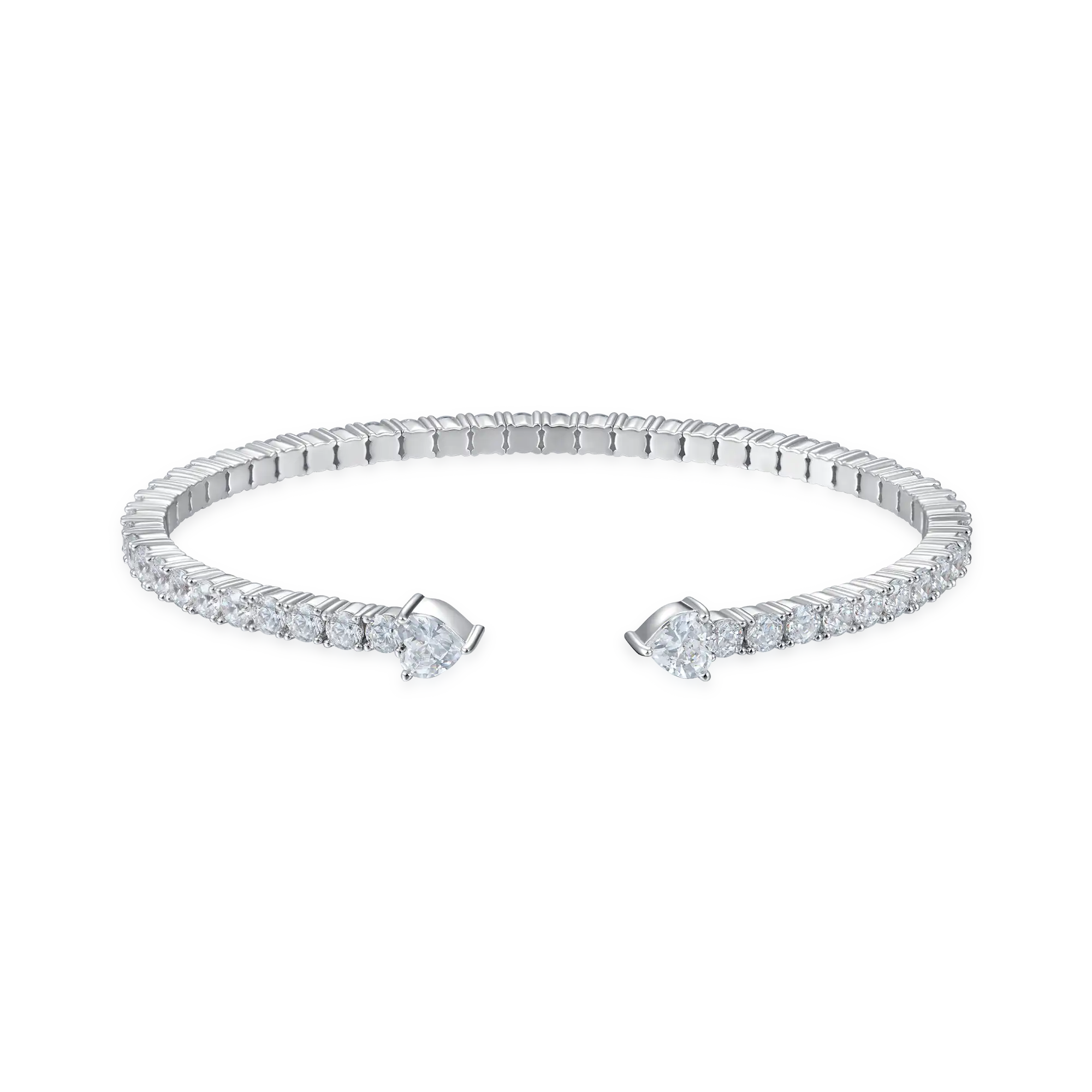 Multiple Spring Tennis Bangle Bracelet - Image 7