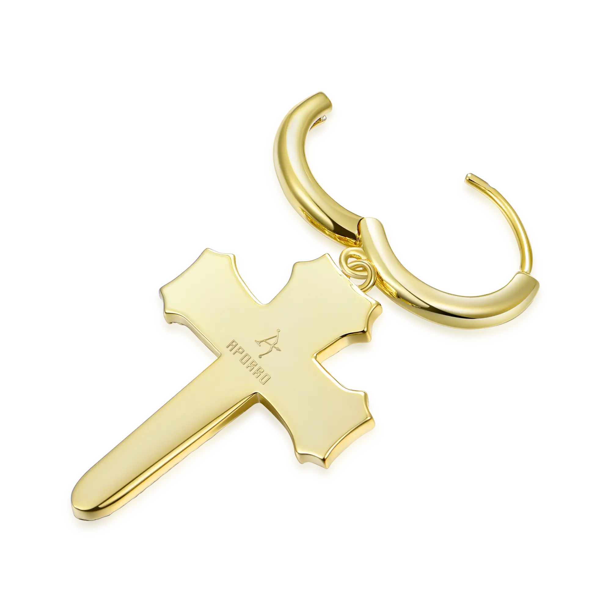 S925 Nail Cross Dangly Earring - Image 5
