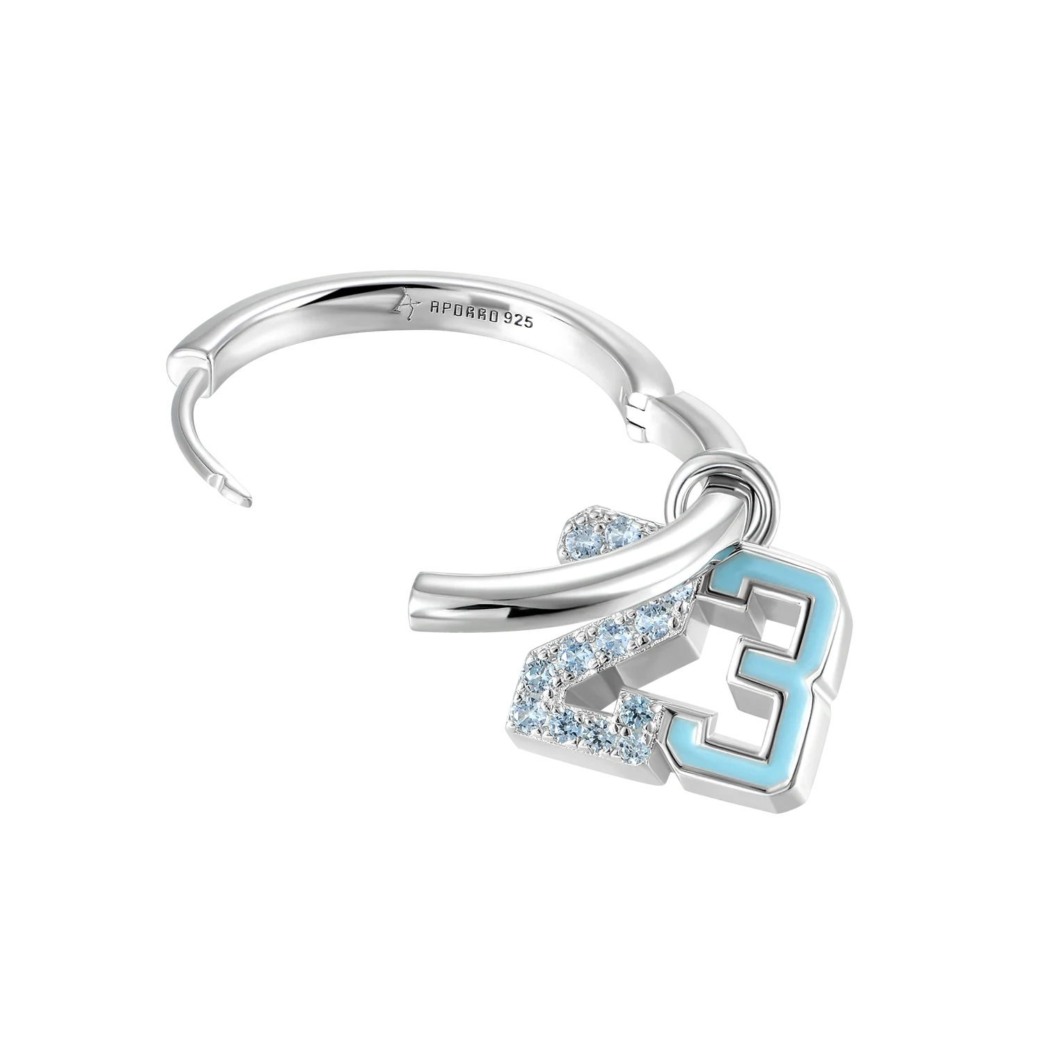 S925 Number 23 Dangly Earring [Limited Edition] - Image 5