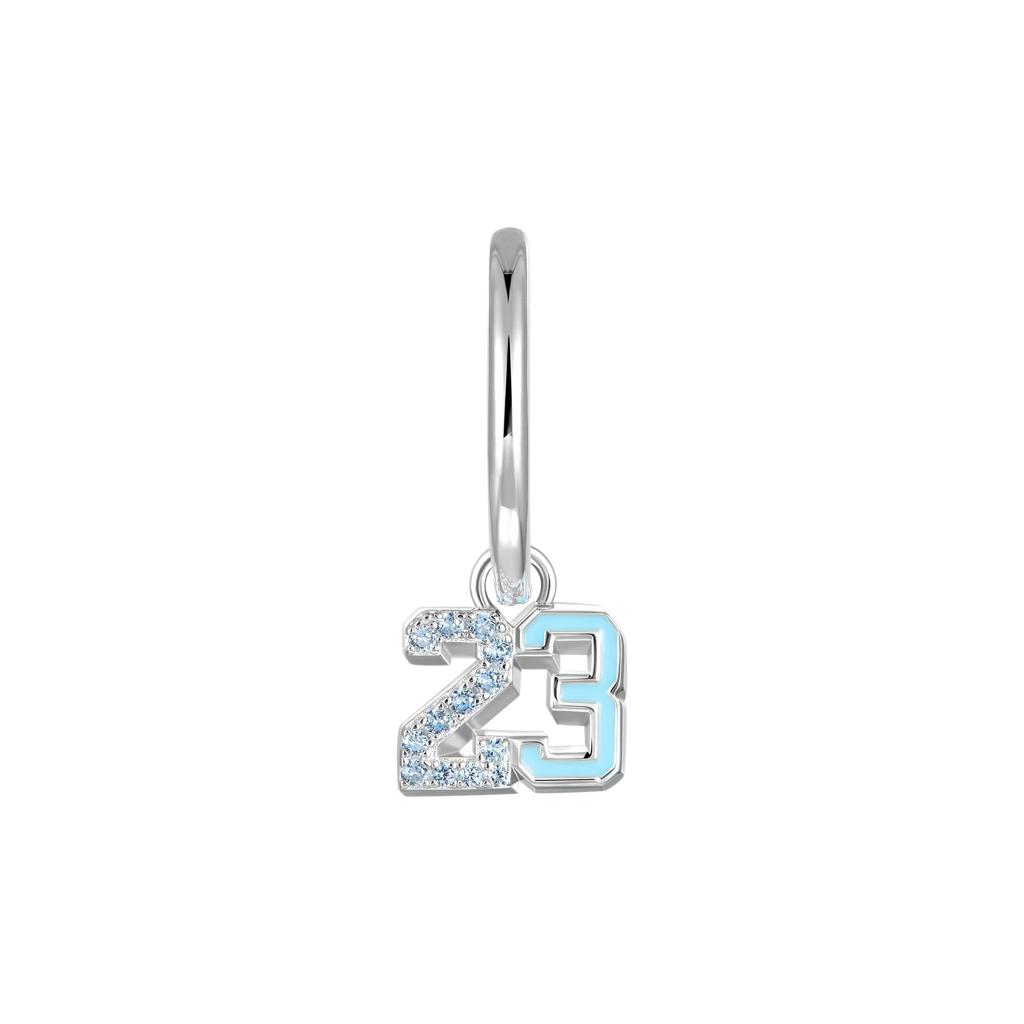Number 23 Dangly Earring-Single