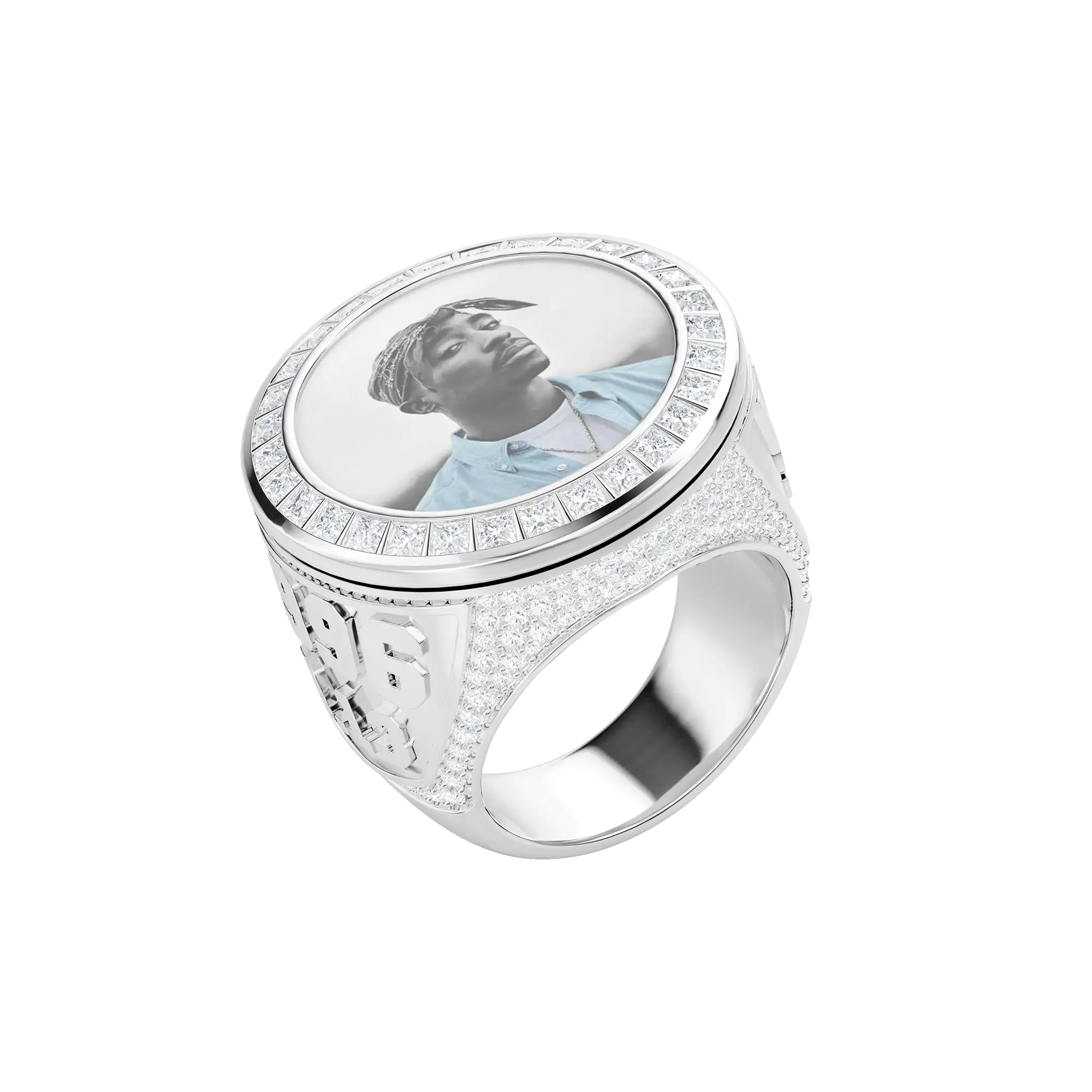 Custom Rotating Photo Championship Ring - Image 2