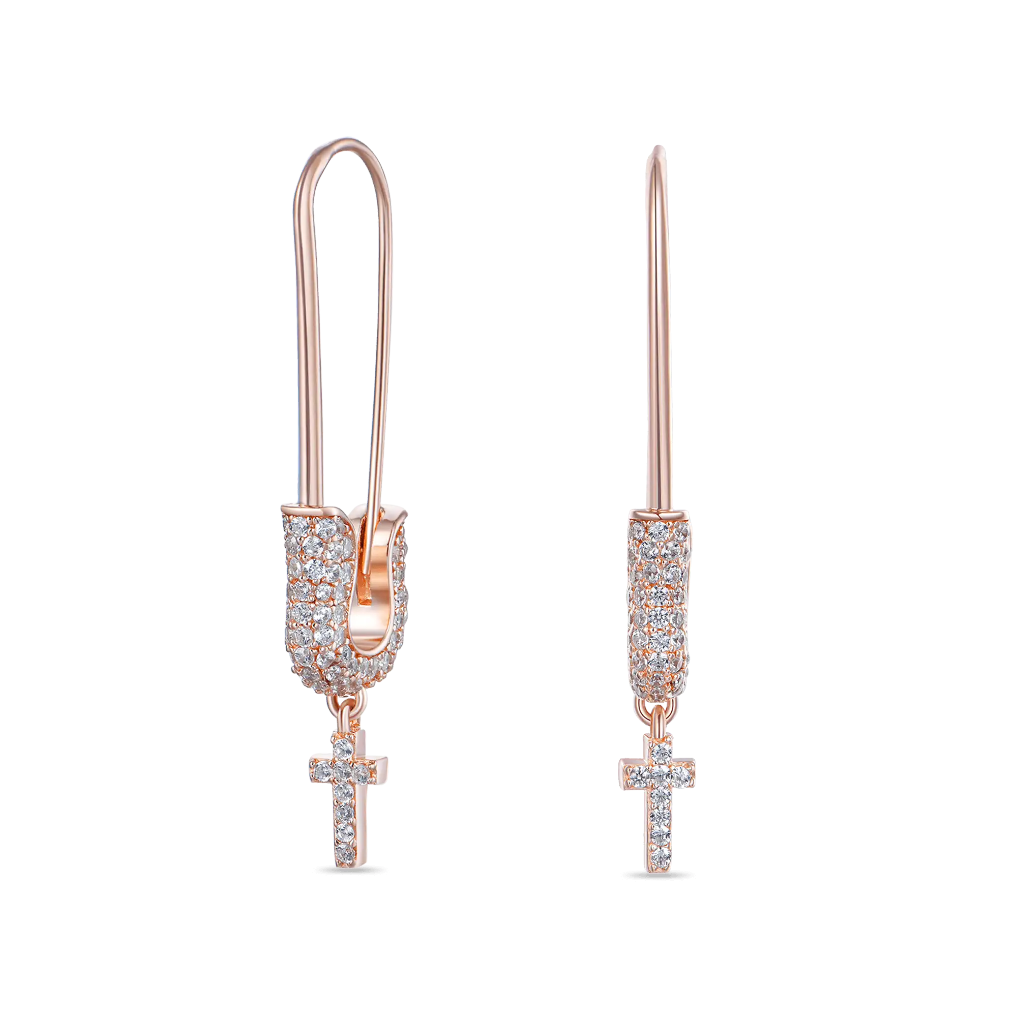 Pin Cross Dangly Earring - Image 6