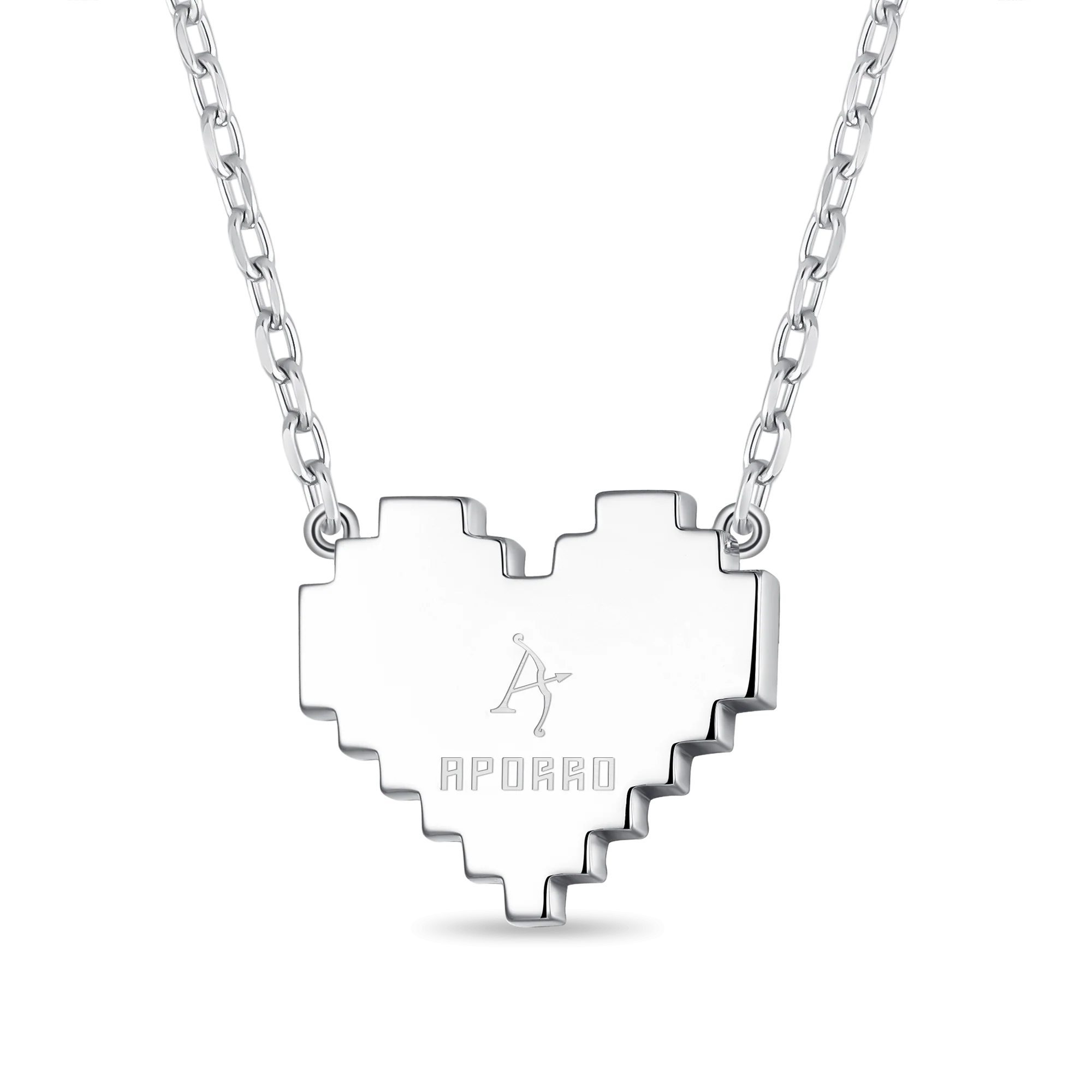 Pixel Broken Heart  Necklace - Image 4