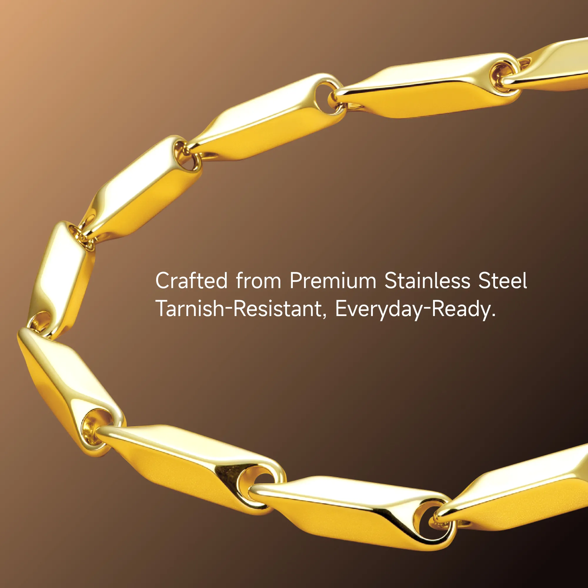 4mm Prism Link Chain - Yellow Gold - Image 3