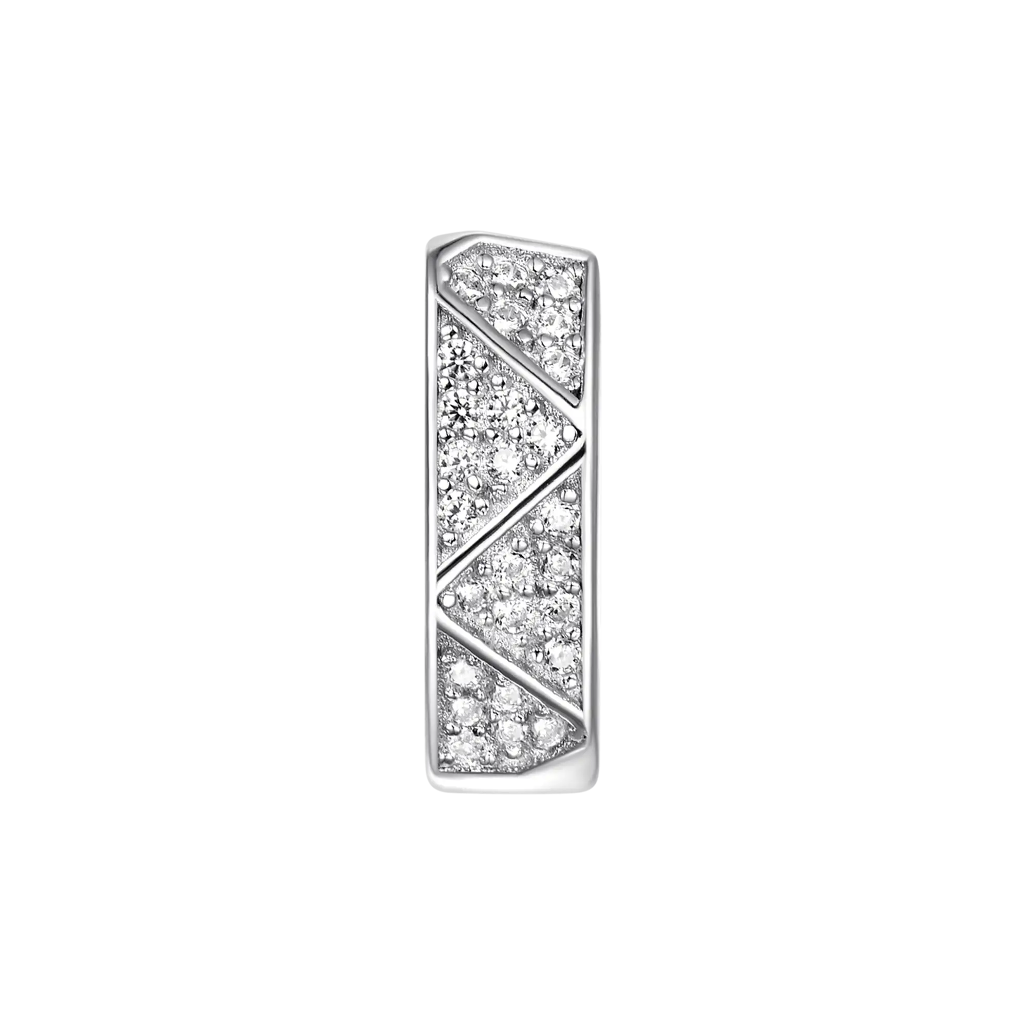 S925 Pyramid Hoop Earrings - Image 7