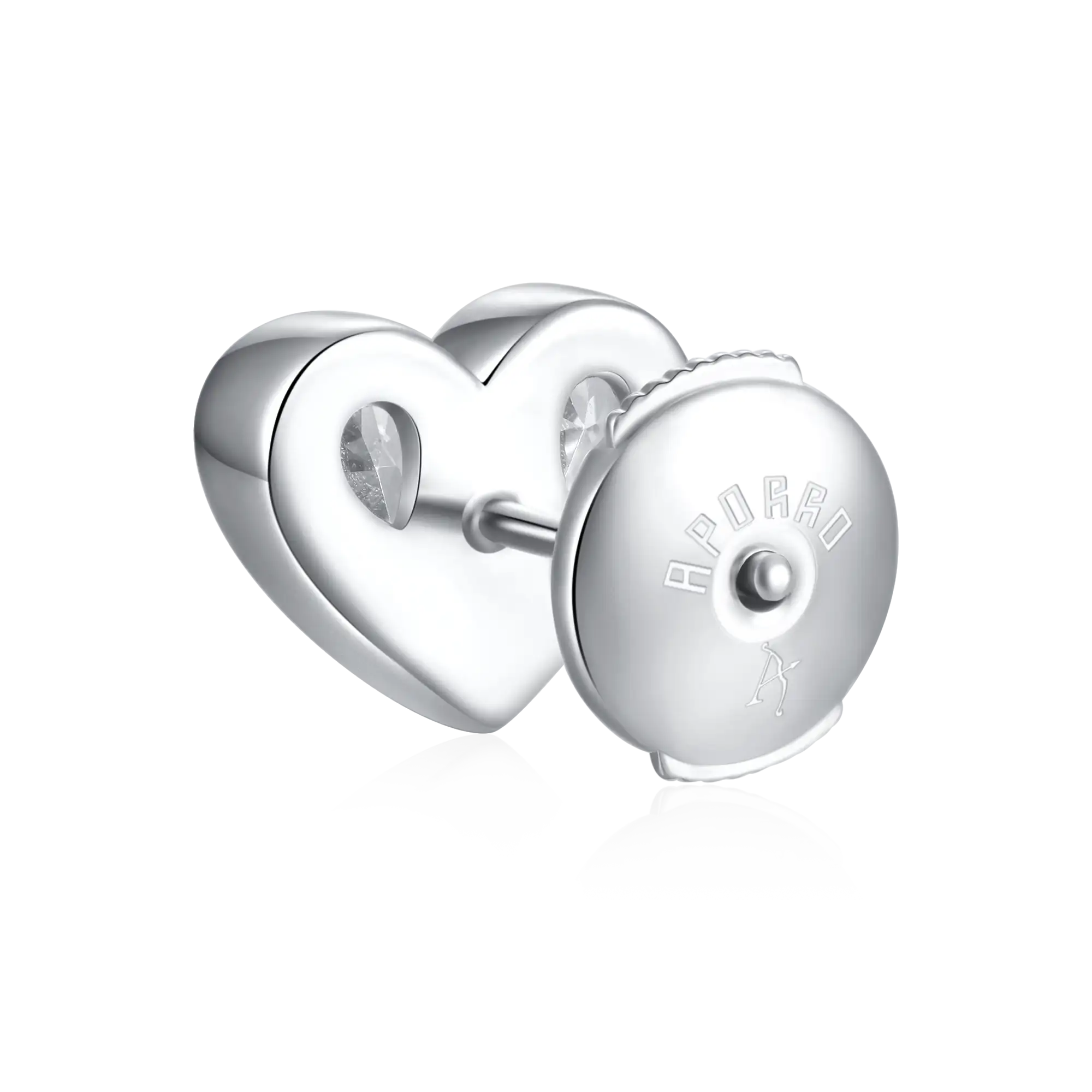 S925 Radiant Hearts Entwined Stud Earrings - Image 8