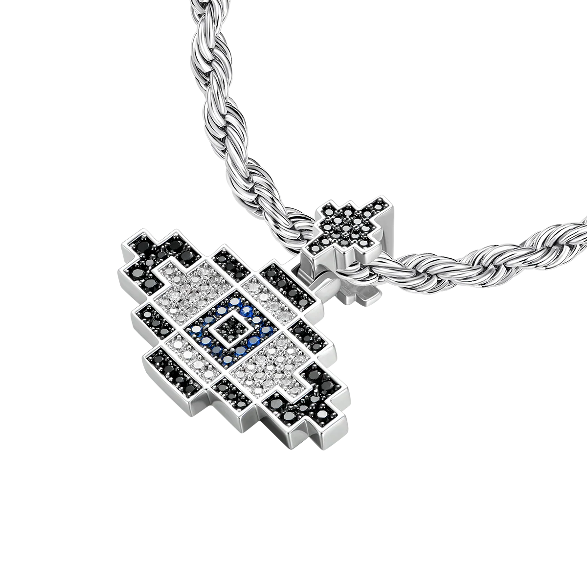 Retro Pixel Evil Eye Pendant - Image 6