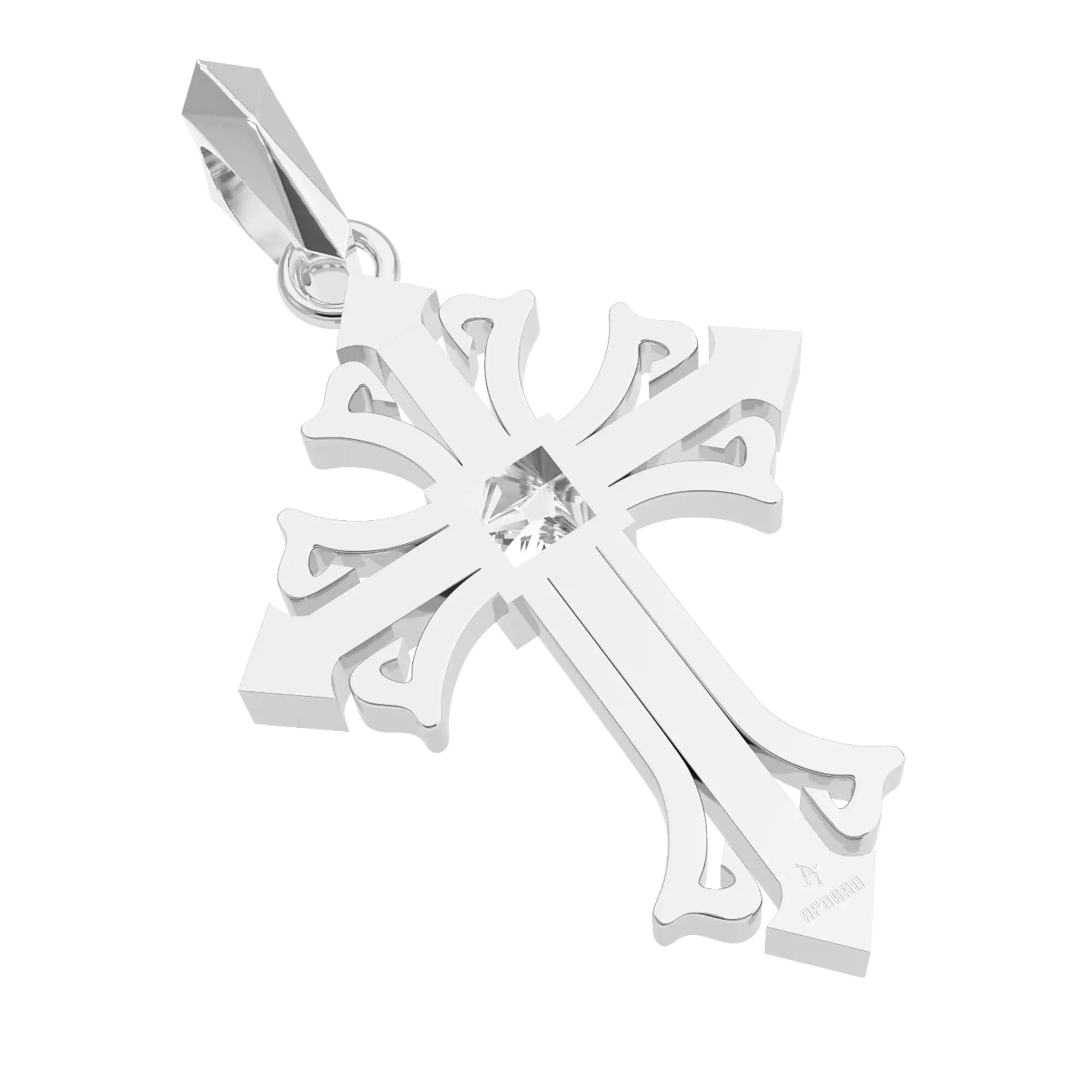 Rhombus Radiance Cross Pendant - Image 5