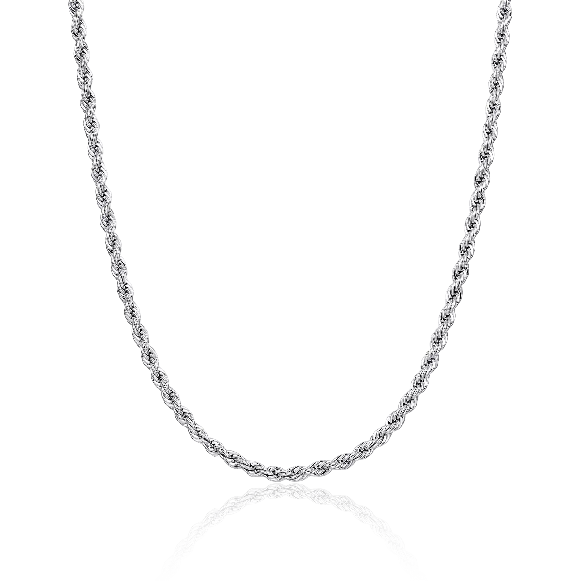 4.5mm Rope Chain - White Gold