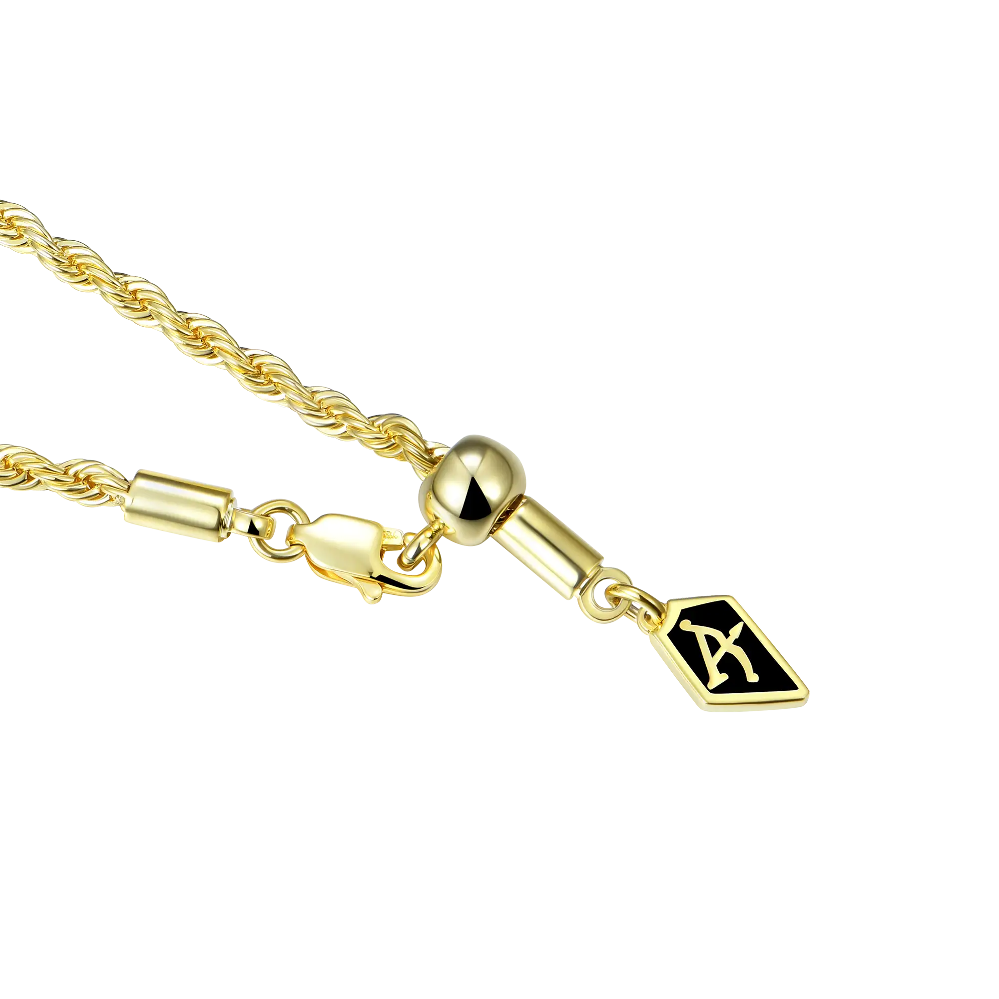 2.5mm Rope Chain - Yellow Gold - Image 6