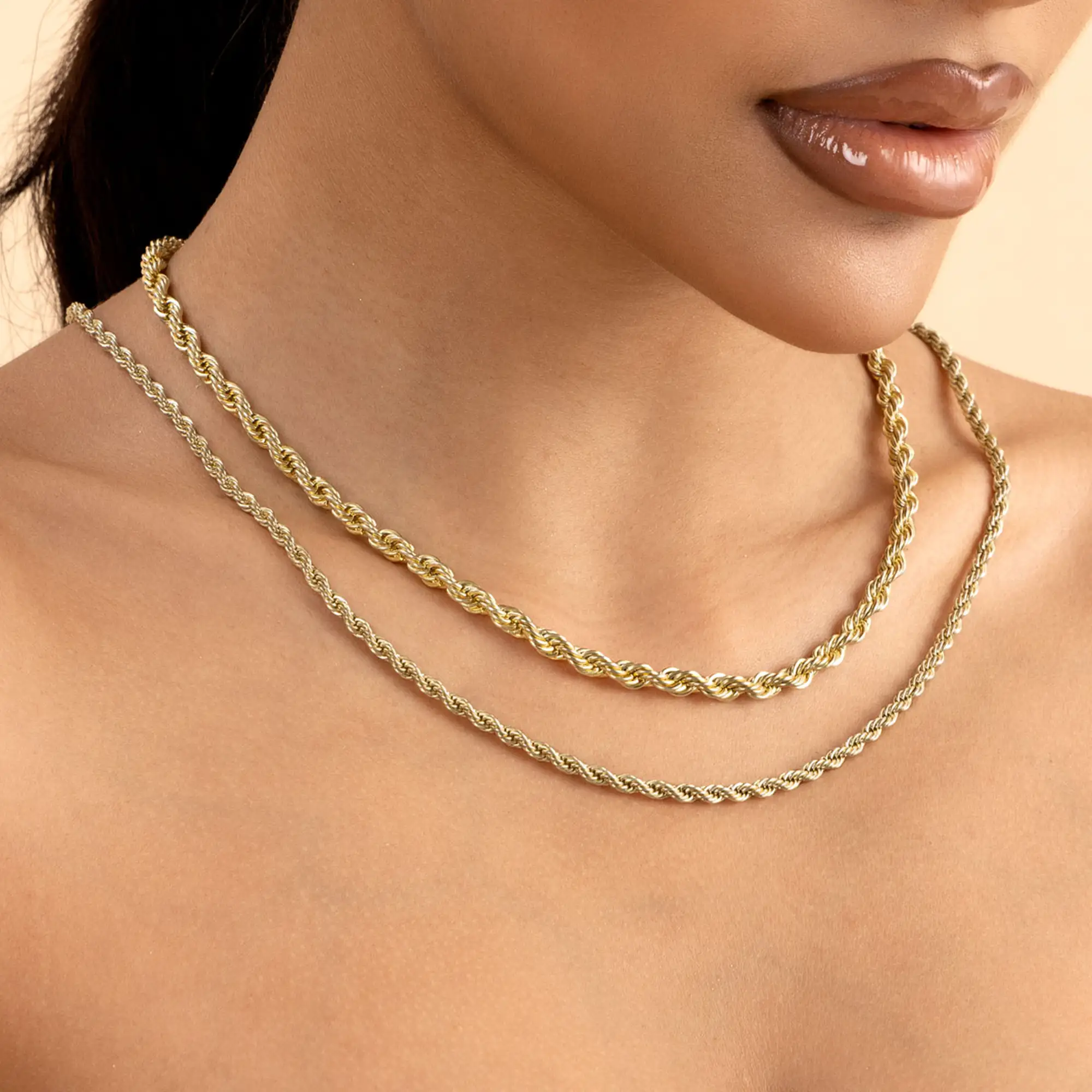 Rope Yellow Gold Chain - 3.5mm - Image 3