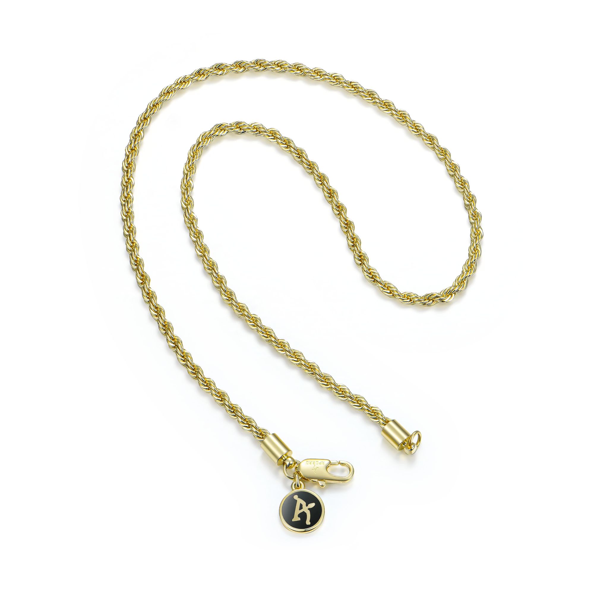 Rope Yellow Gold Chain - 3.5mm - Image 5