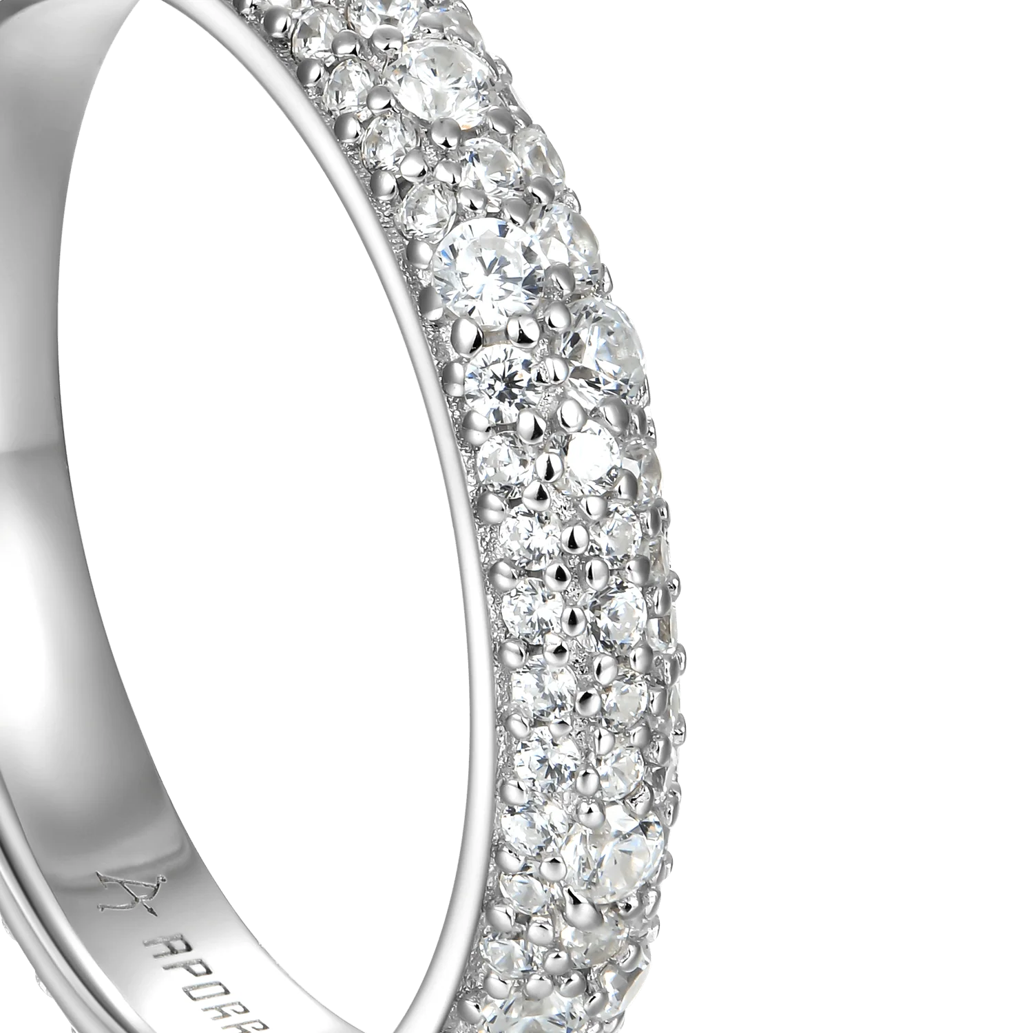 Round Pave Band Ring - Image 3