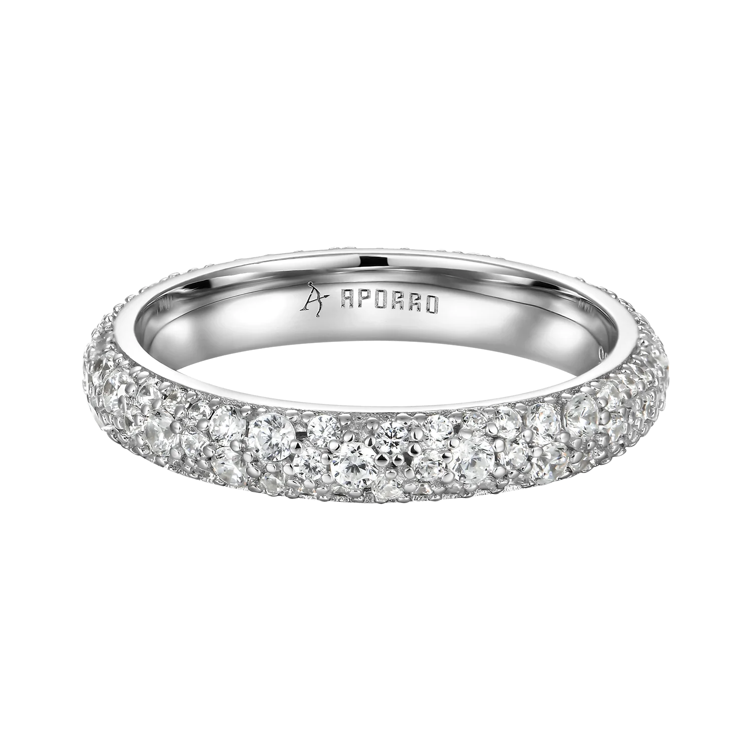 Round Pave Band Ring - Image 4