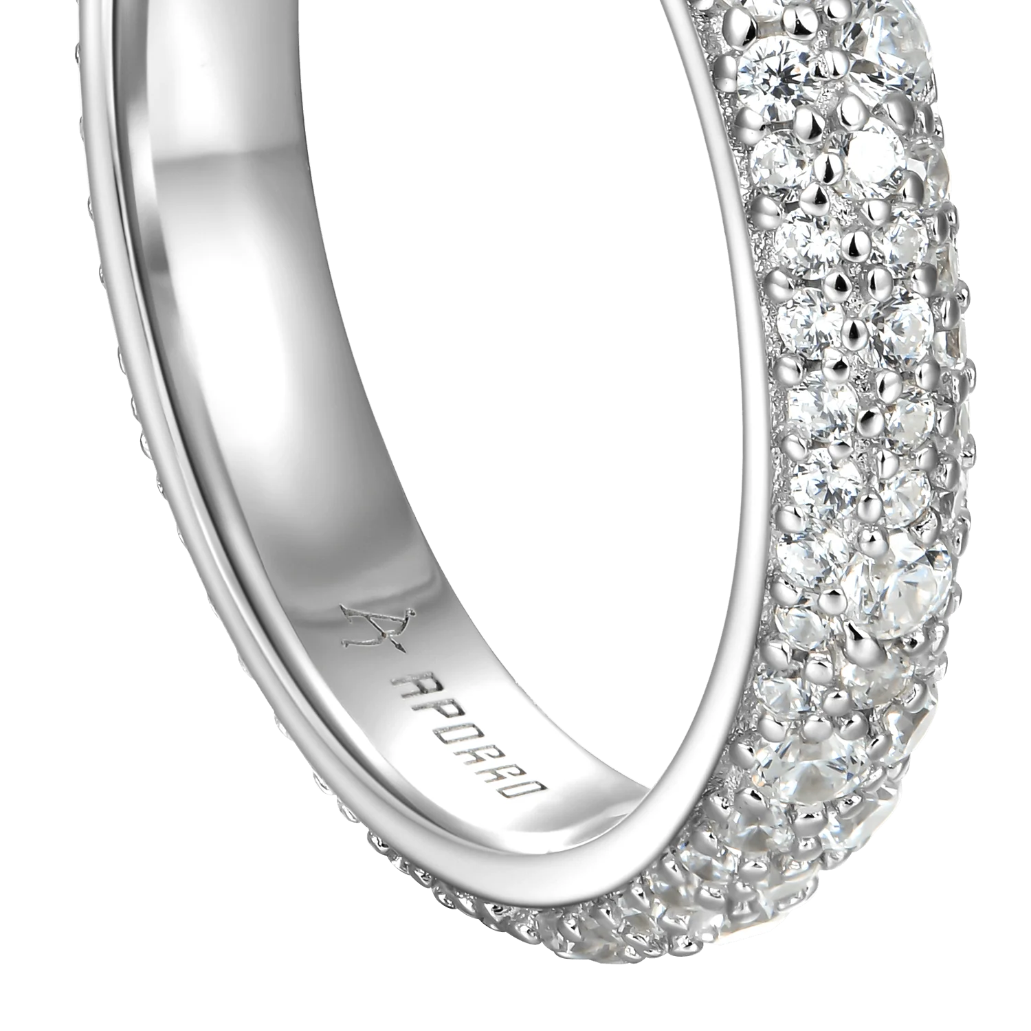 Round Pave Band Ring - Image 5