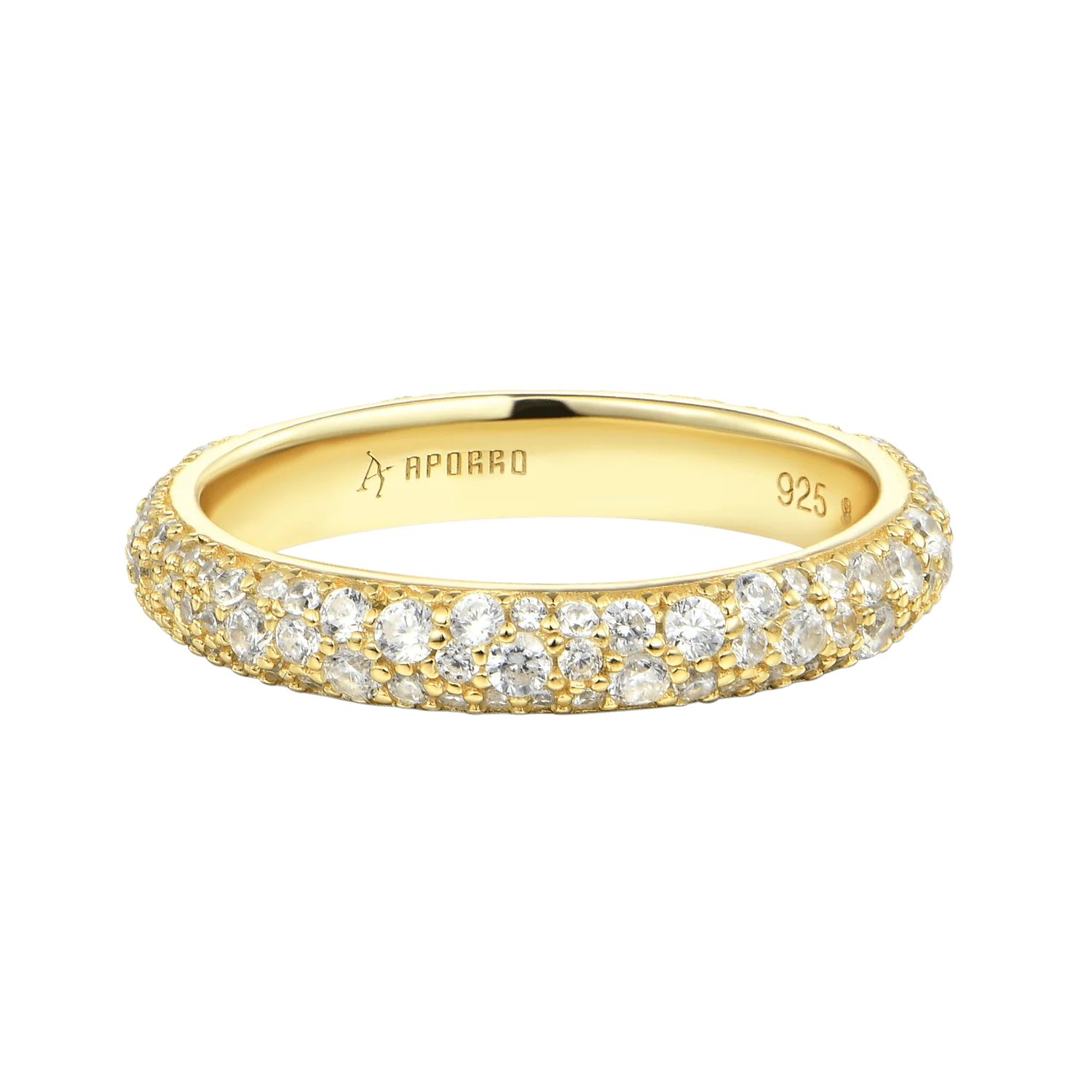 Round Pave Band Ring - Image 6
