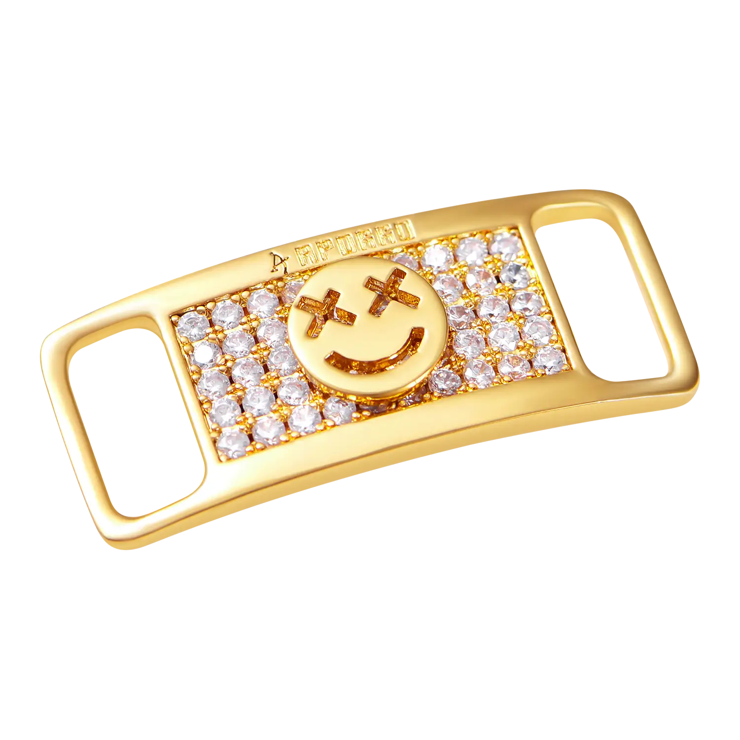 Iced Out Smiley Face Lace Lock - Image 3