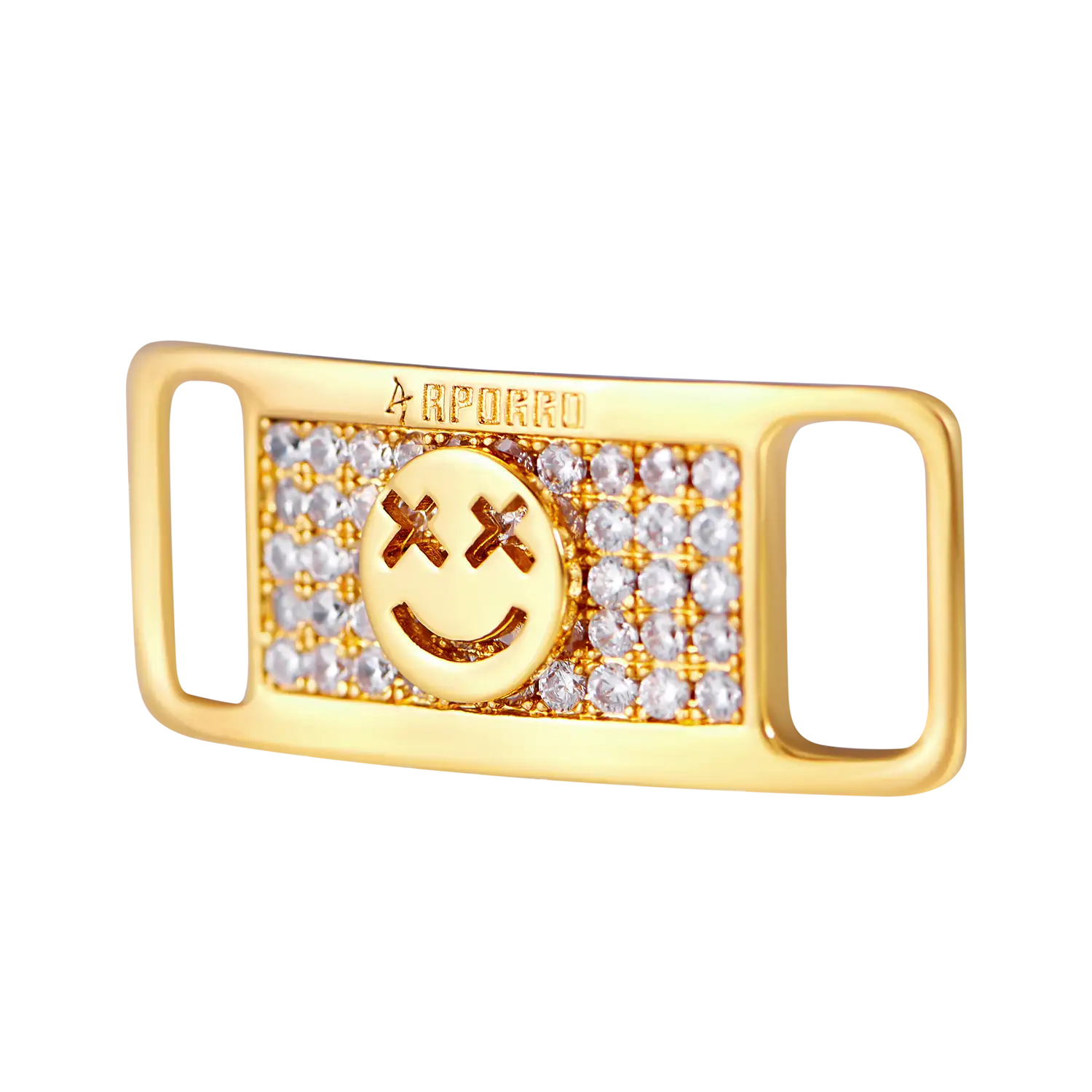 Iced Out Smiley Face Lace Lock - Image 4