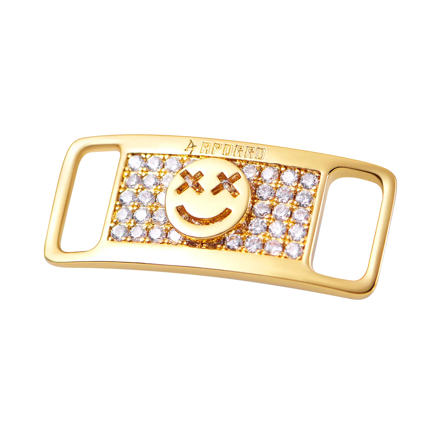 Iced Out Smiley Face Lace Lock - Image 5
