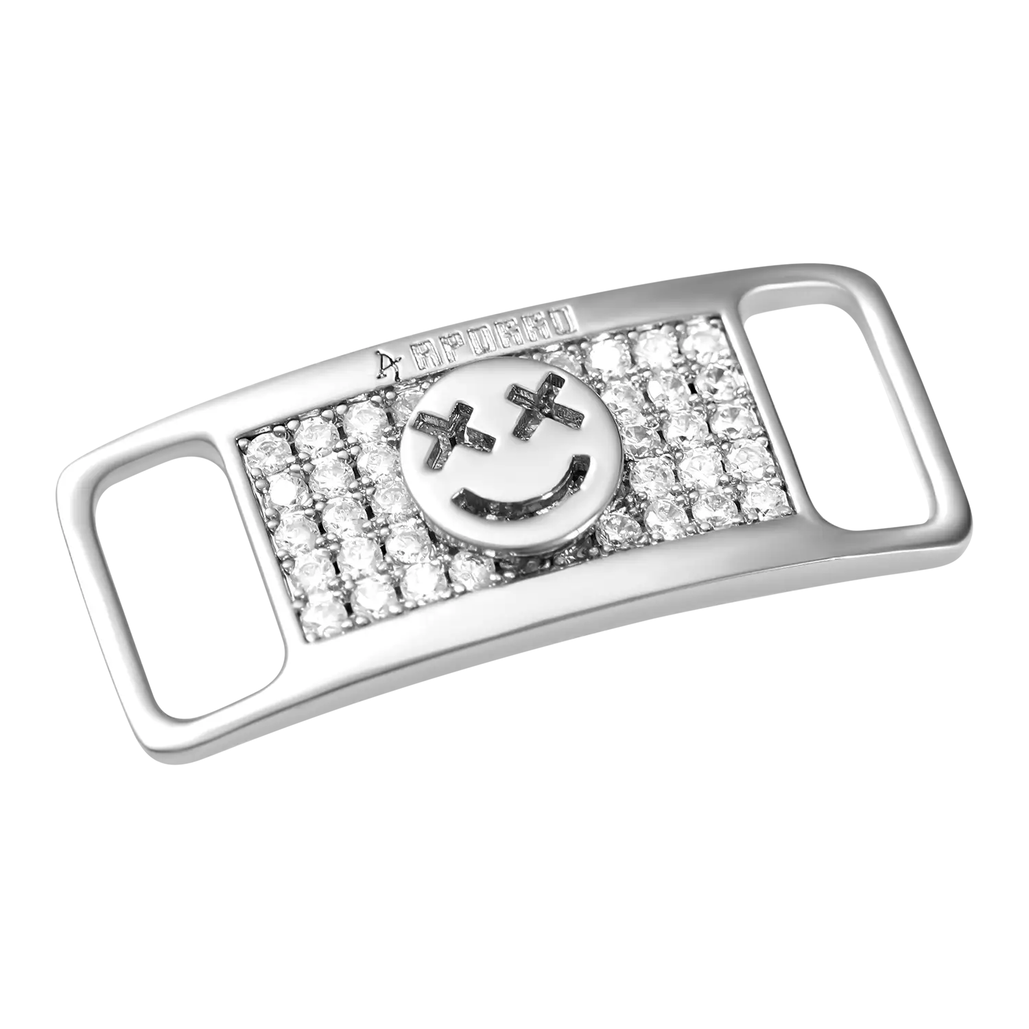 Iced Out Smiley Face Lace Lock - Image 9