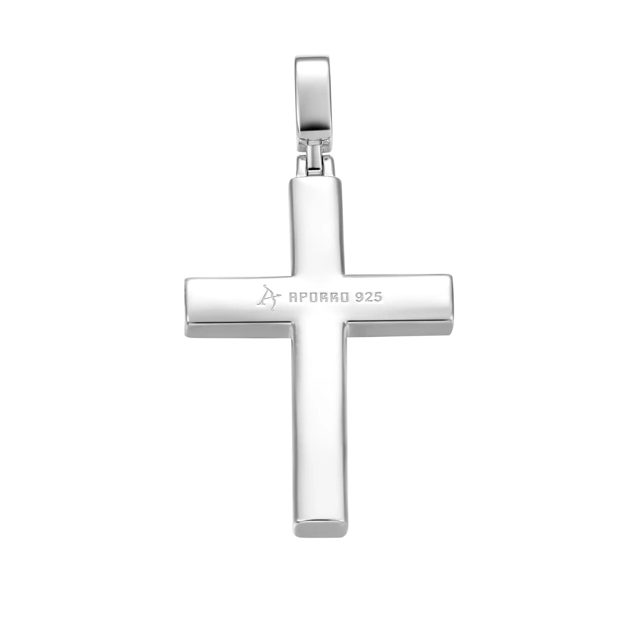 Solid Tennis Cross Pendant - Large - Image 8