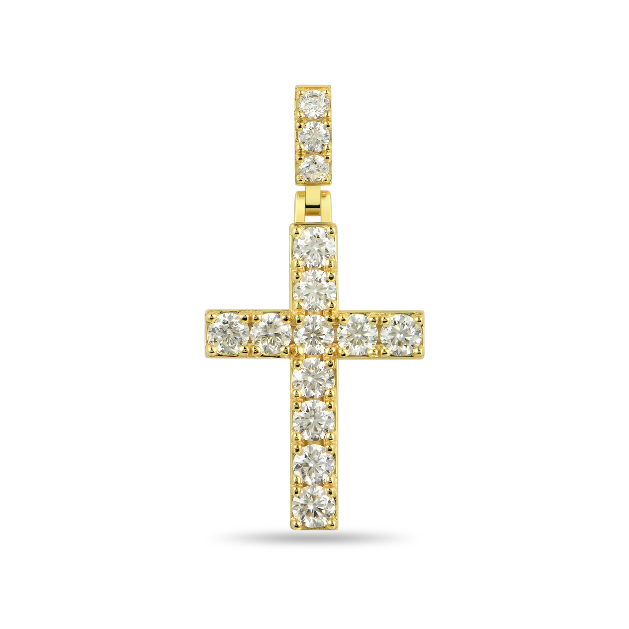 Solid Tennis Cross Pendant - Medium - Image 13