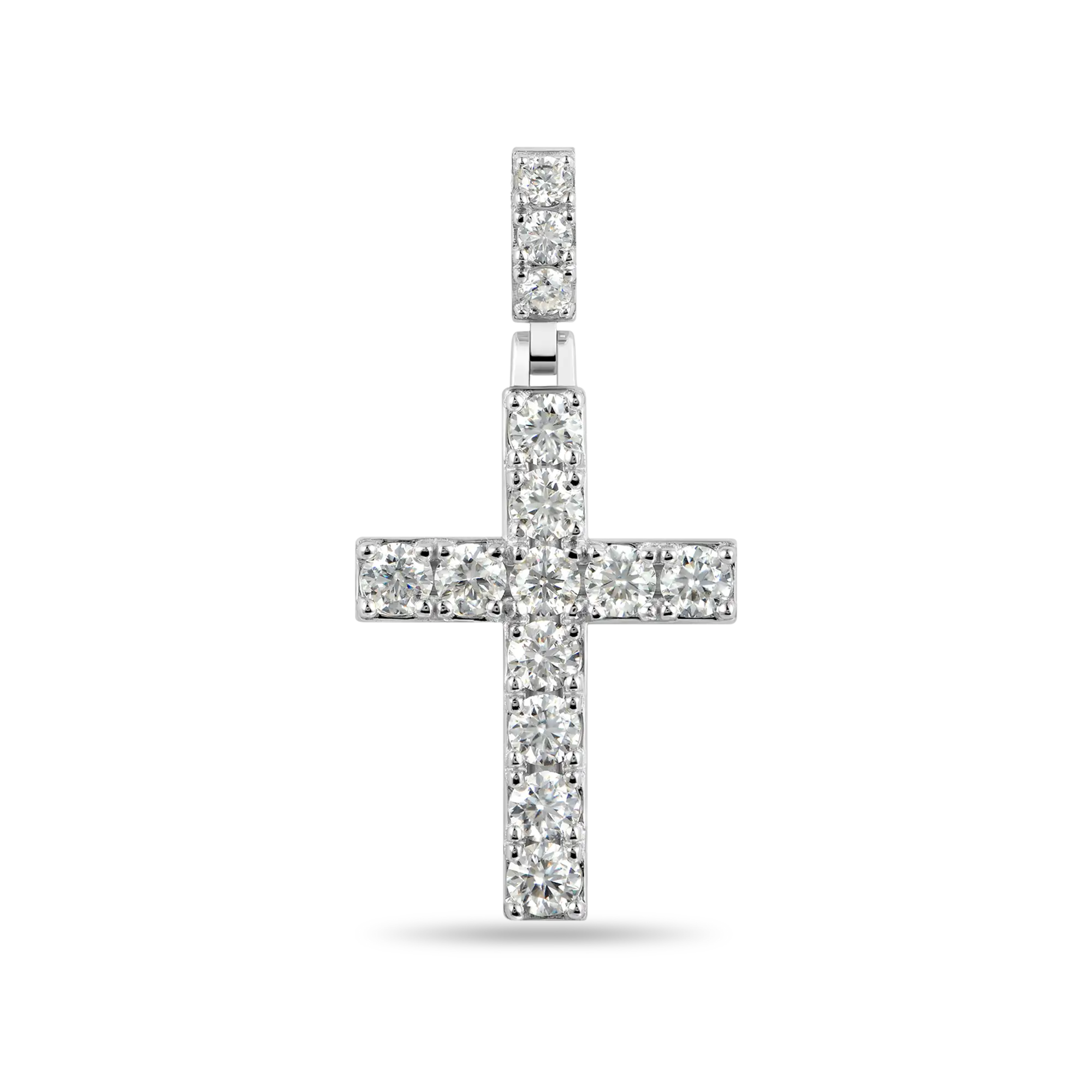Solid Tennis Cross Pendant - Medium - Image 6