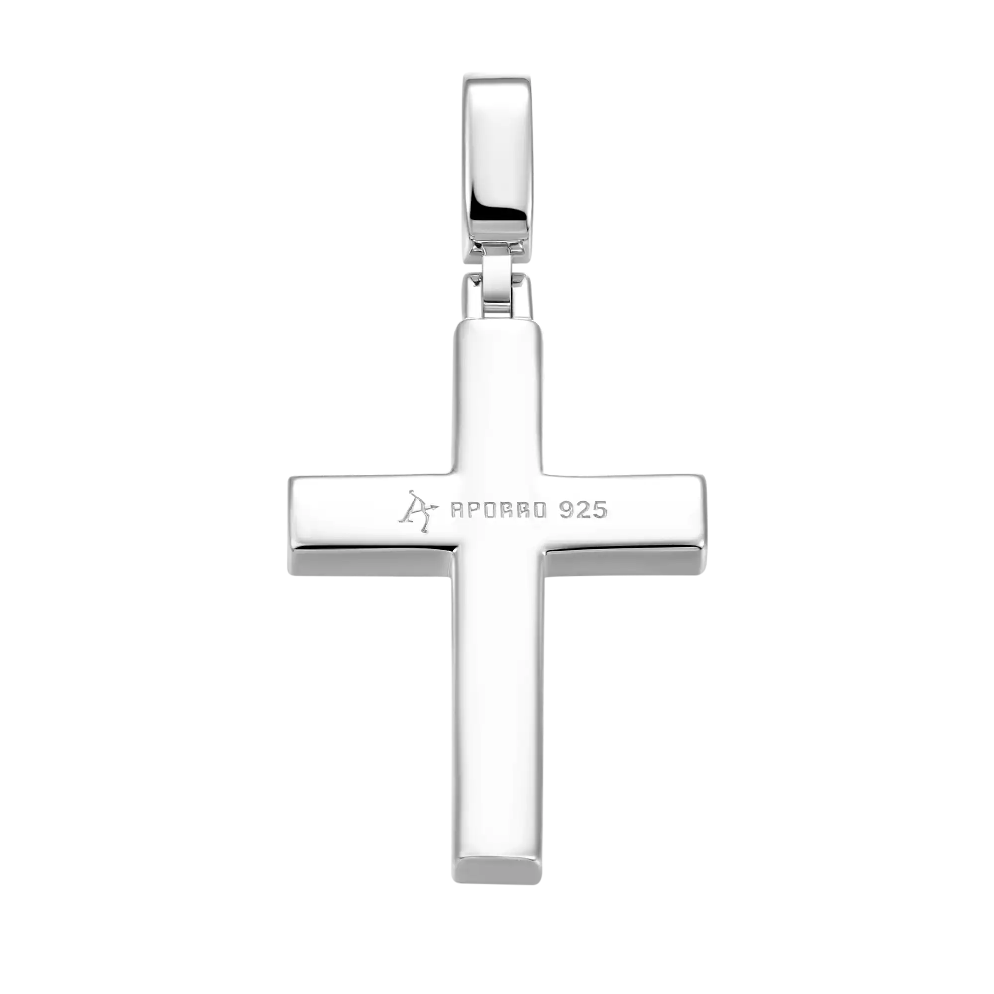 Solid Tennis Cross Pendant - Medium - Image 8