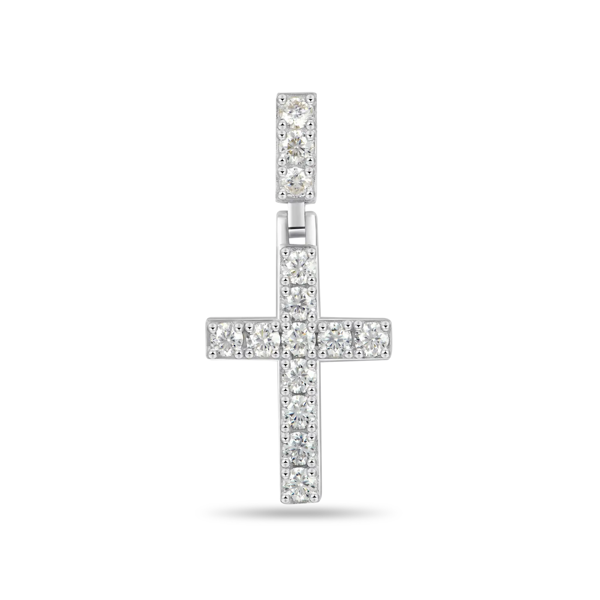 Solid Tennis Cross Pendant - Small - Image 11