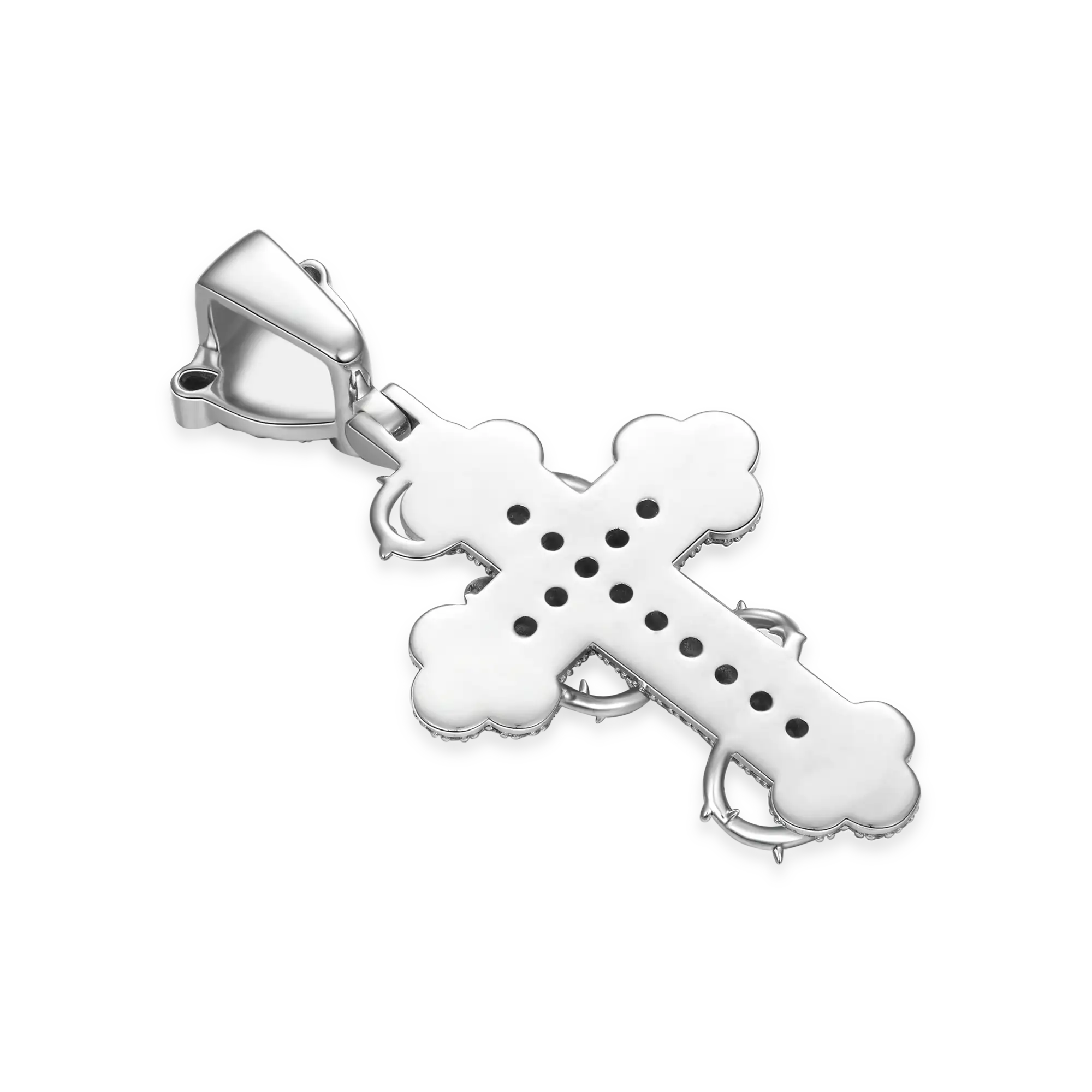 Thorned Blossom Cross Pendant - Small - Image 5